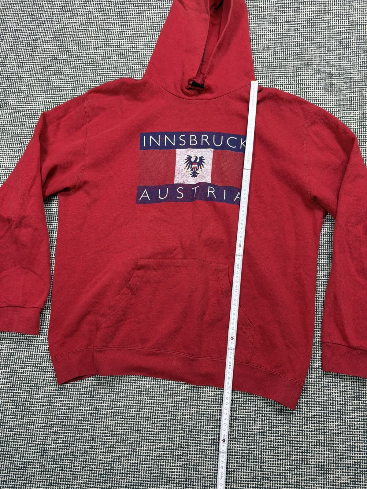Vintage Distressed Innsbruck Austria vetements style boxy hoodie Size US XL / EU 56 / 4 - 6 Thumbnail