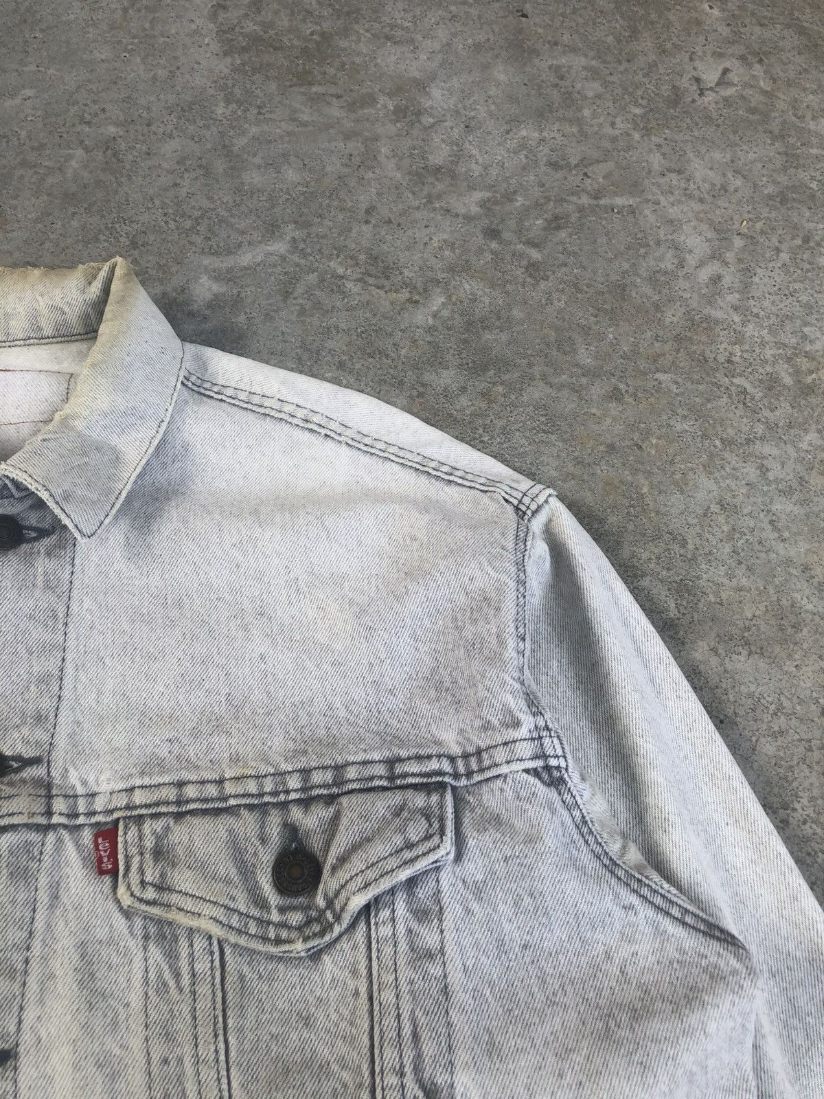 Levi's Vintage 80’s Levis Denim Jacket Distressed Size US L / EU 52-54 / 3 - 6 Thumbnail