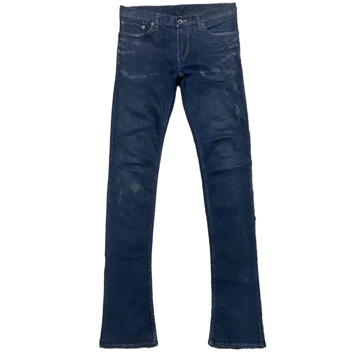 image of If Six Was Nine x Le Grande Bleu L G B L.g.b Wolf Cut Low Flare Denim Jeans in Indigo Blue (Size 29