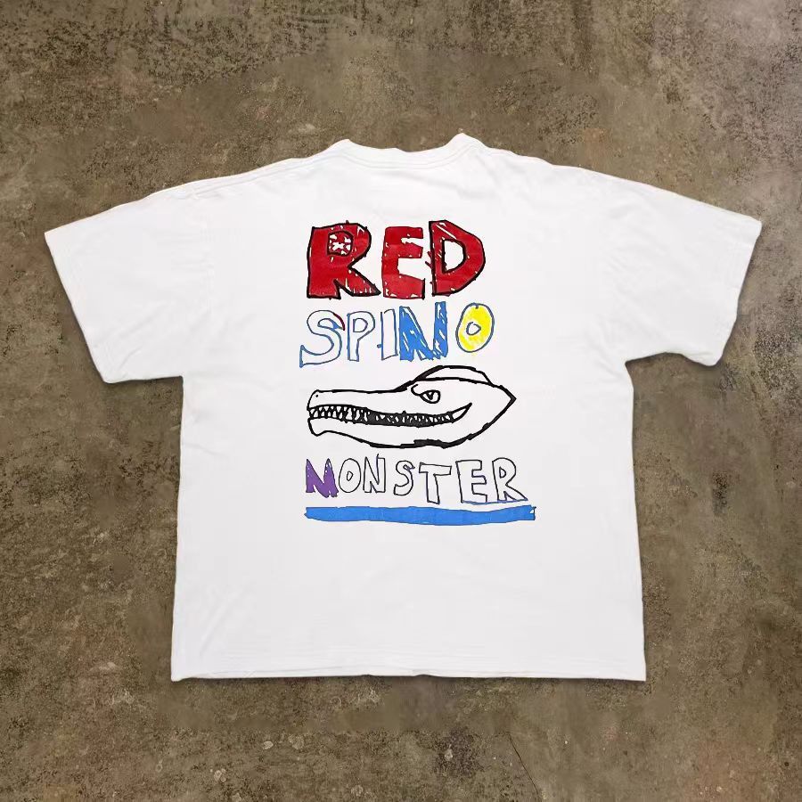 Japanese Brand × Vintage Street washed retro dinosaur print t-shirt Size US M / EU 48-50 / 2 - 2 Thumbnail