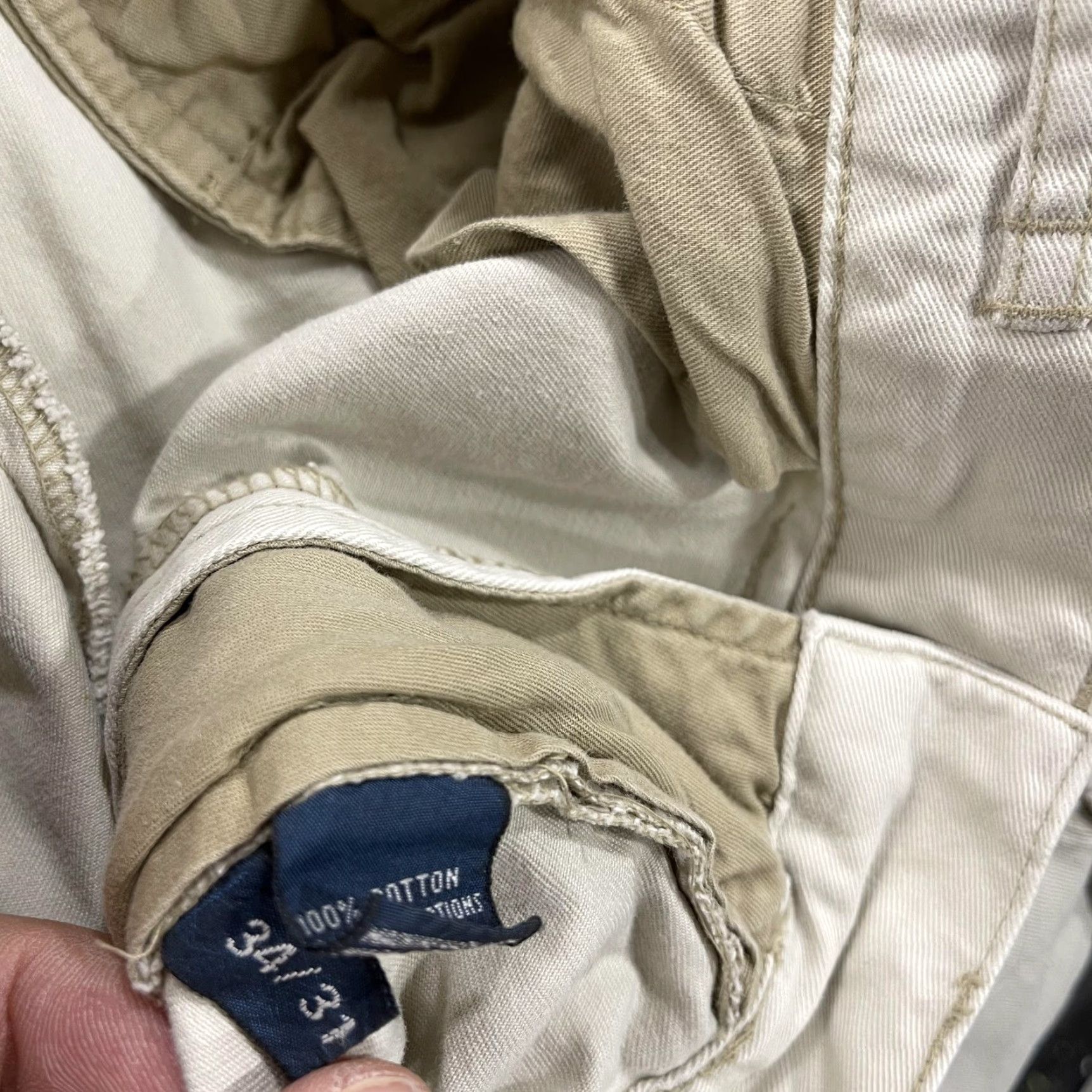 Polo Ralph Lauren VINTAGE Polo Ralph Lauren Pants Cargo Relaxed Fit 34x31 Beige Men Size US S / EU 44-46 / 1 - 7 Thumbnail
