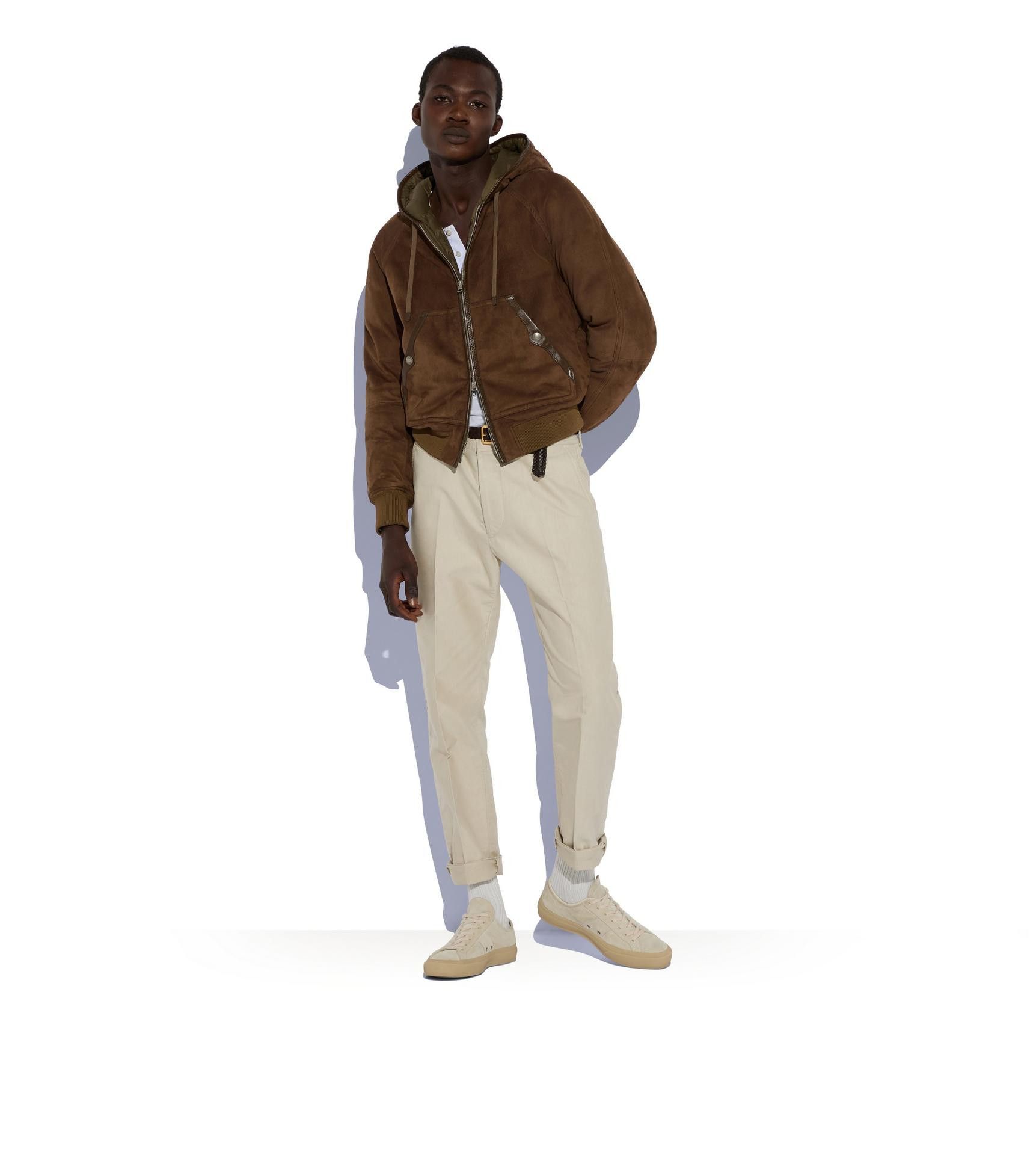 Tom Ford The Ultimate Rare $8,750 w/tax Leather Accent Suede Hoodie Size US M / EU 48-50 / 2 - 2 Thumbnail