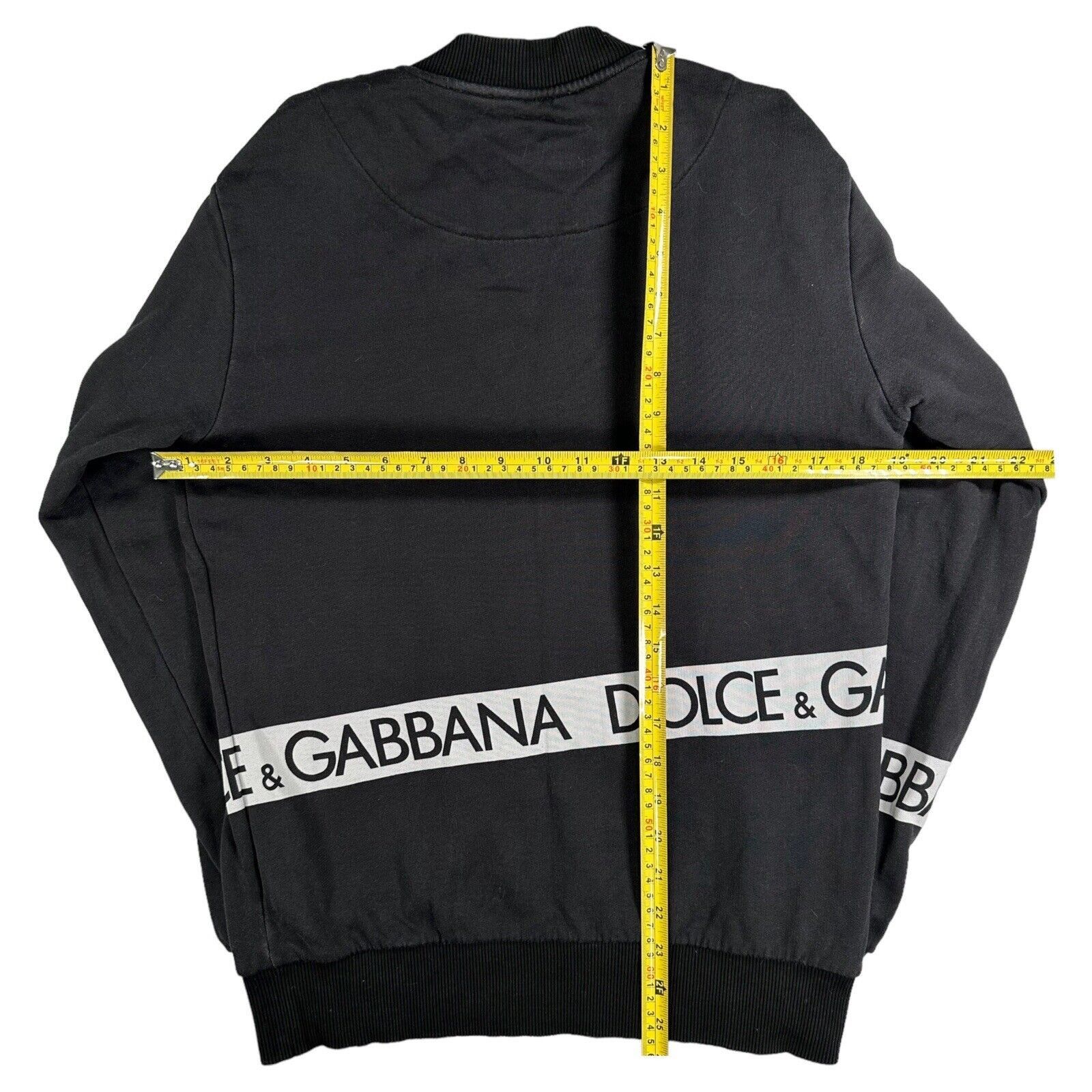 Dolce & Gabbana Dolce & Gabbana Size S Sweatshirt Black Tape Wrap Logo Size US S / EU 44-46 / 1 - 2 Thumbnail