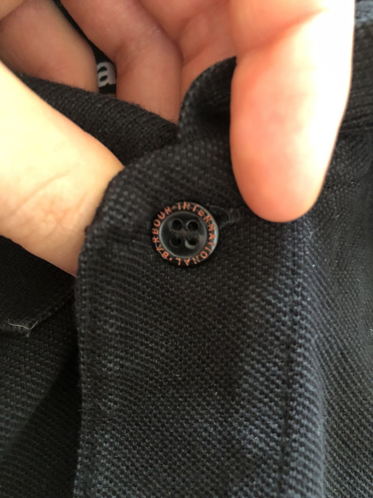 Barbour VINTAGE BARBOUR DESIGNER BLACK POLO SHIRT Size US M / EU 48-50 / 2 - 4 Thumbnail