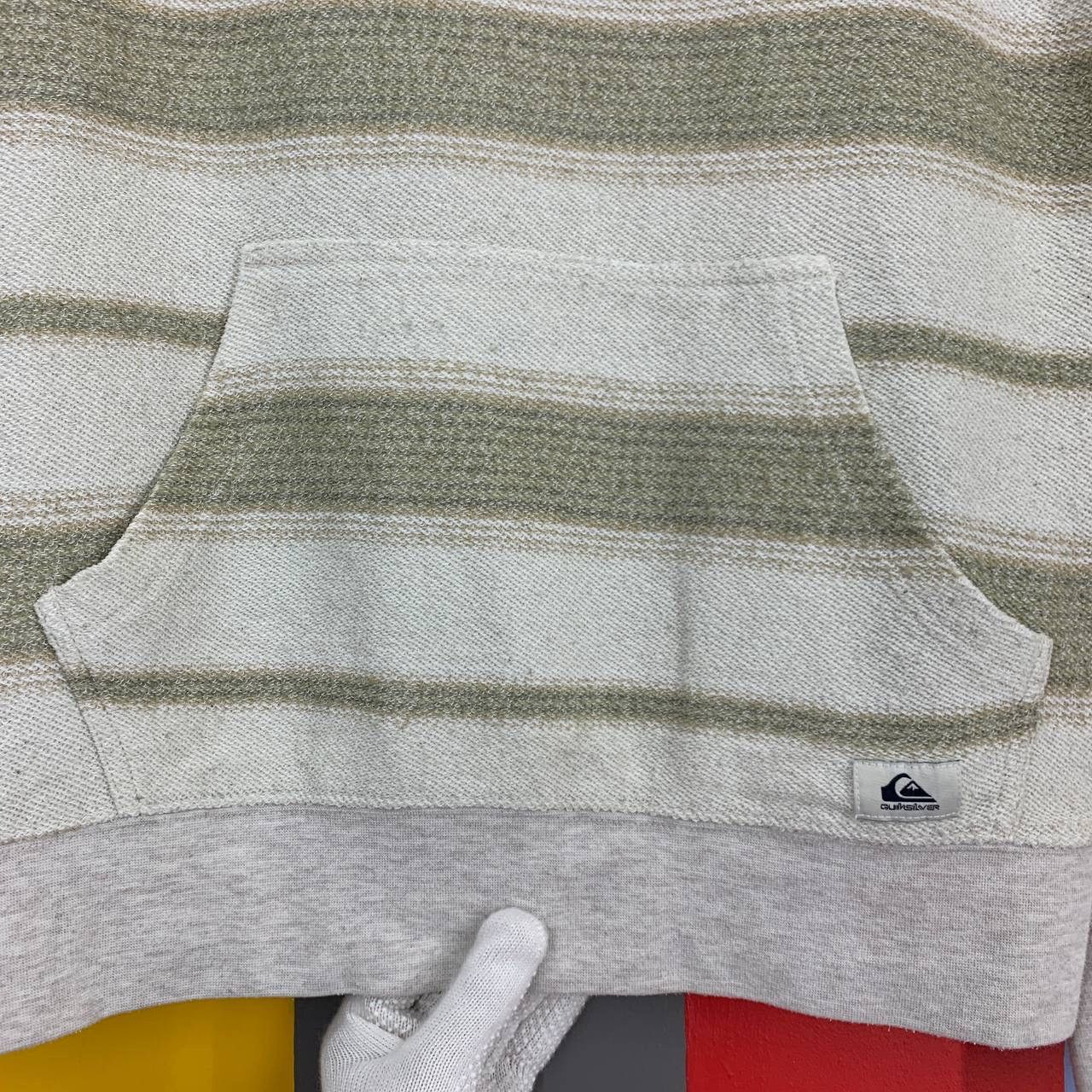 Quiksilver QUIKSILVER Stripe Zipper Hoodie #2402-13x Size US M / EU 48-50 / 2 - 2 Thumbnail