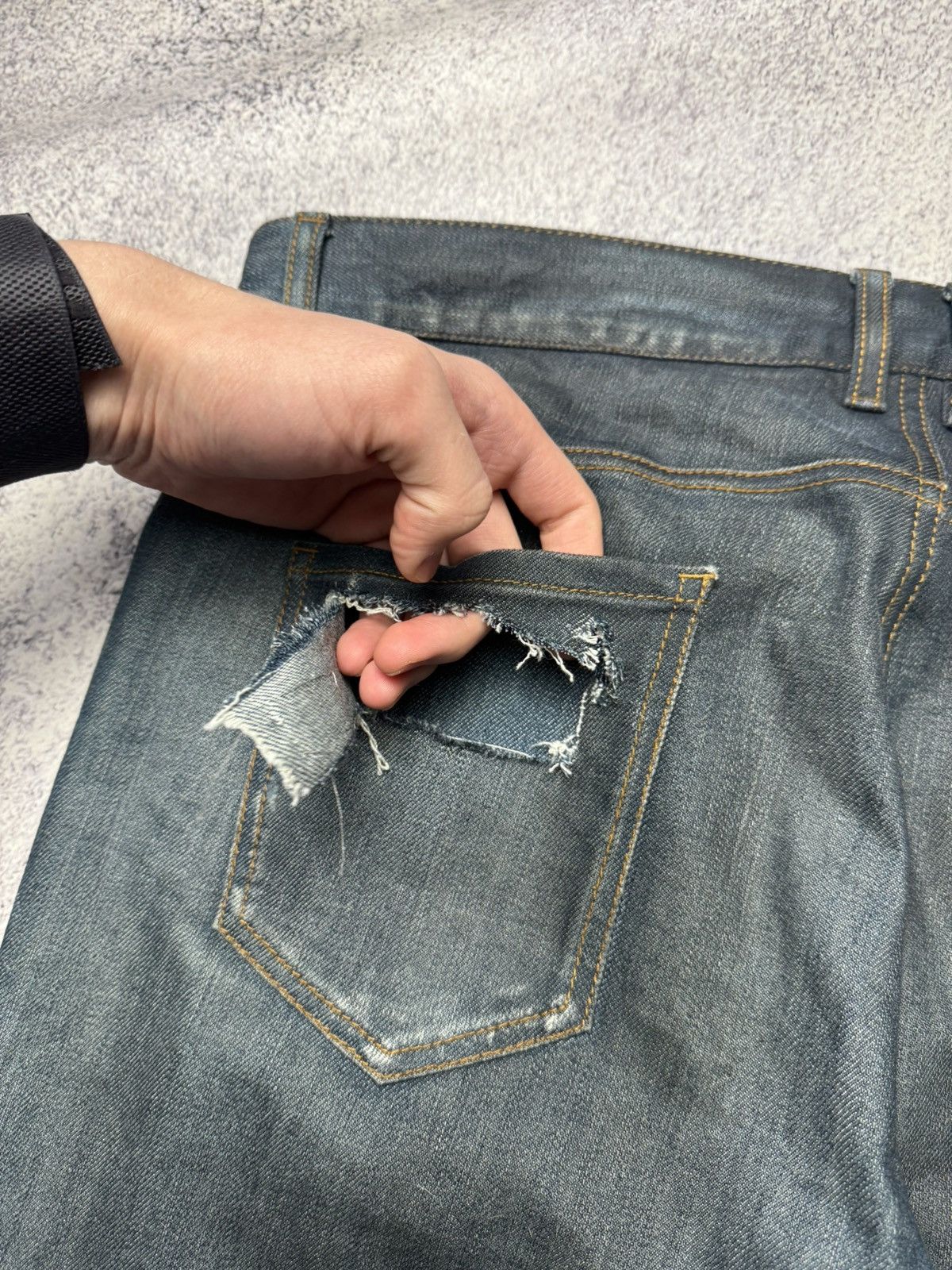 Les Hommes Les Hommes Avant Garde Jeans Y2K leather Size US 36 / EU 52 - 18 Thumbnail