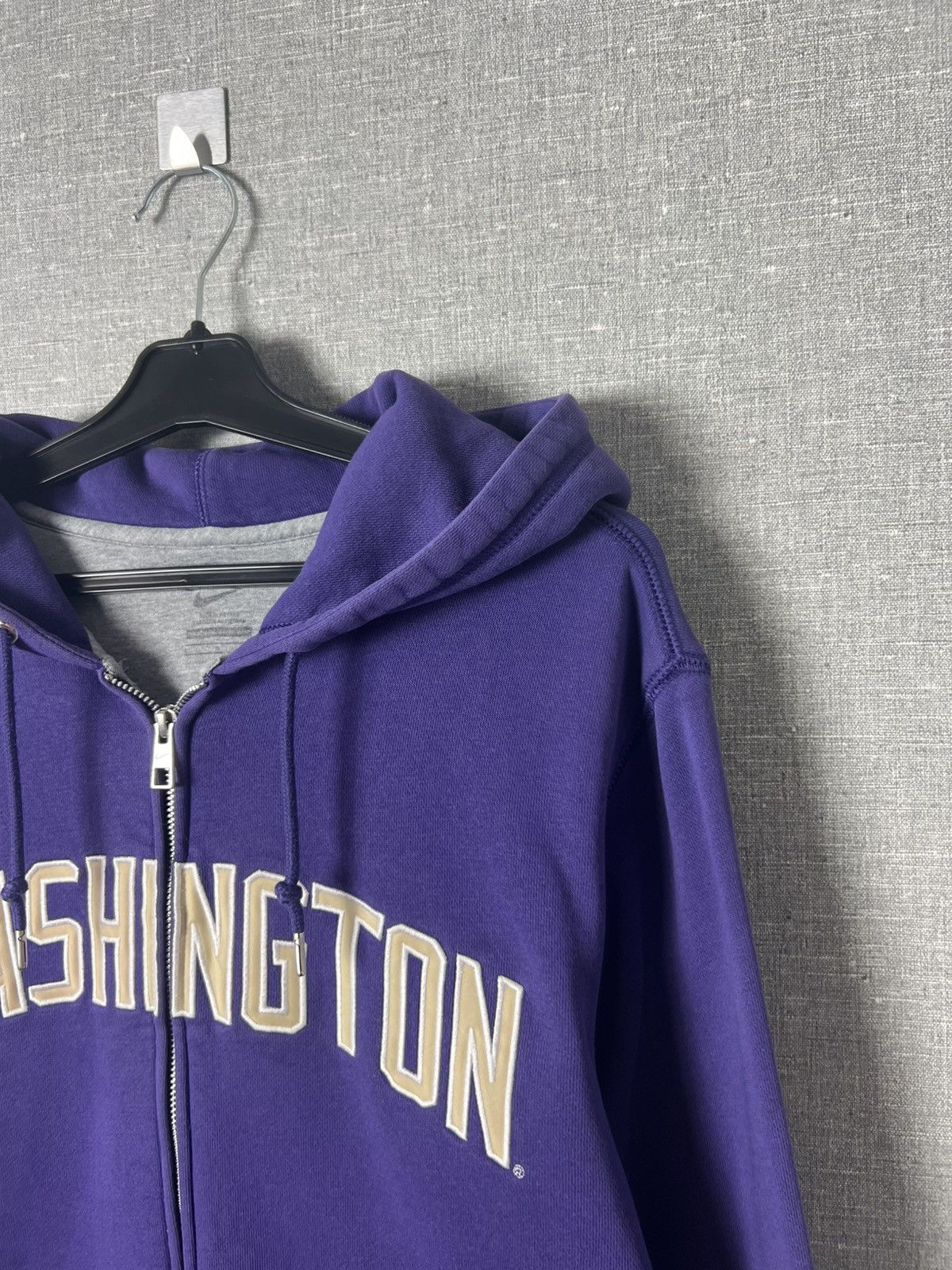 Nike × Vintage Vintage Nike Washington Embroidered Big logo Full Zip Hoodie Size US L / EU 52-54 / 3 - 3 Thumbnail