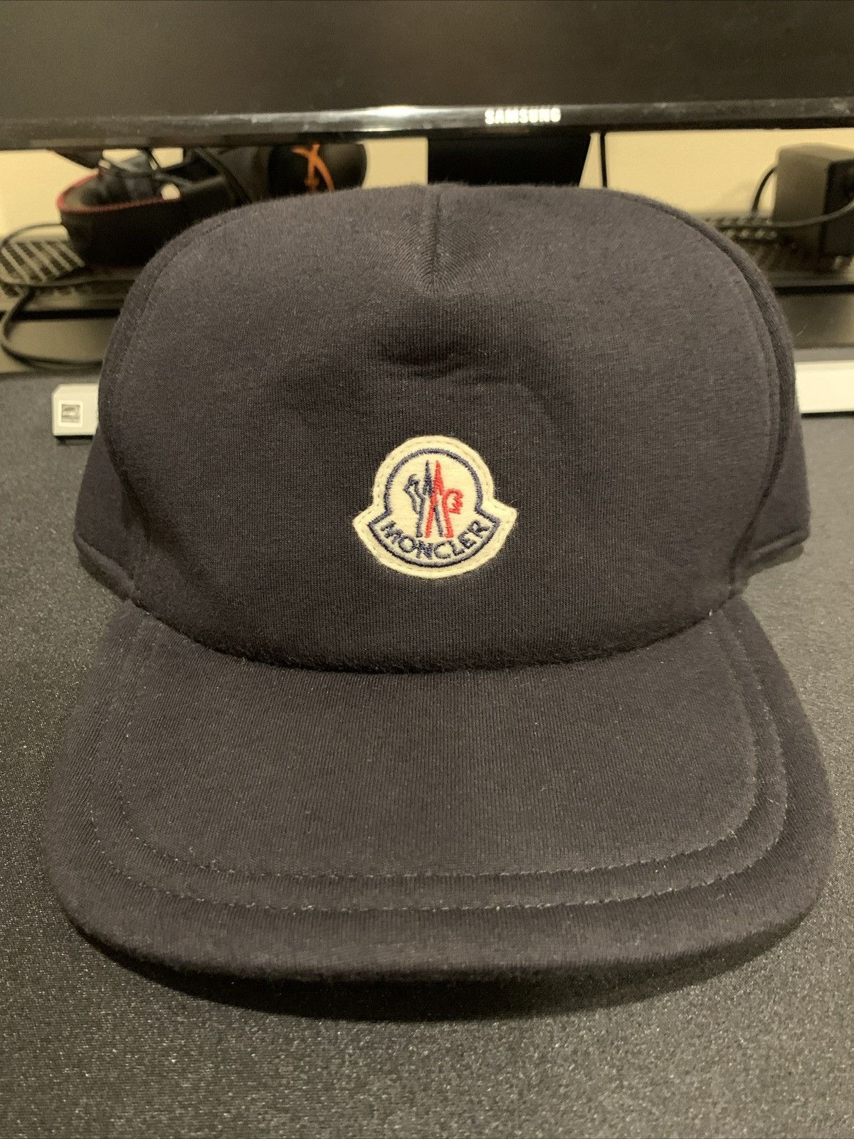 image of Moncler Hat Berretto Baseball in Black, Men's