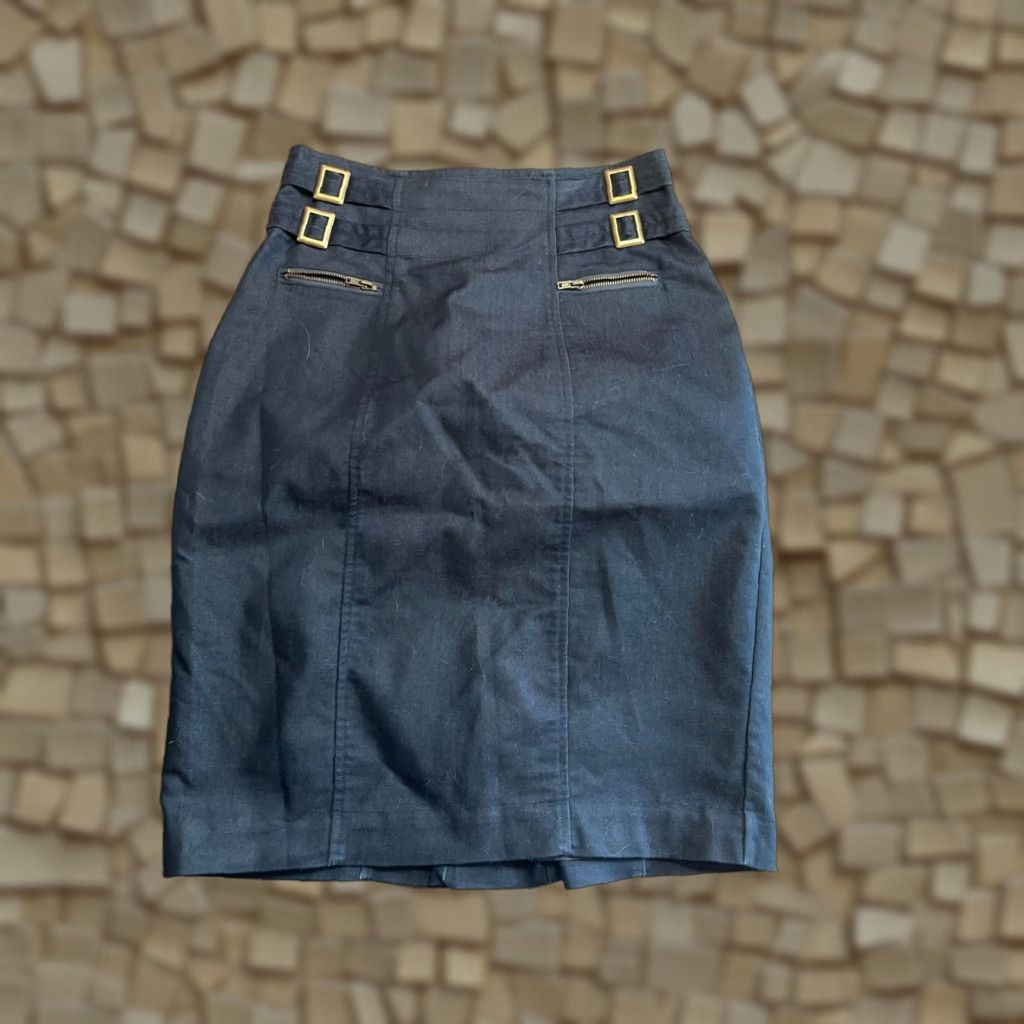 Worthington Worthington Skirt Women's 4 Black Zip Up Pockets Pencil Knee Length Sit Up to 200 Characters Size 27" / US 4 / IT 40 - 1 Thumbnail