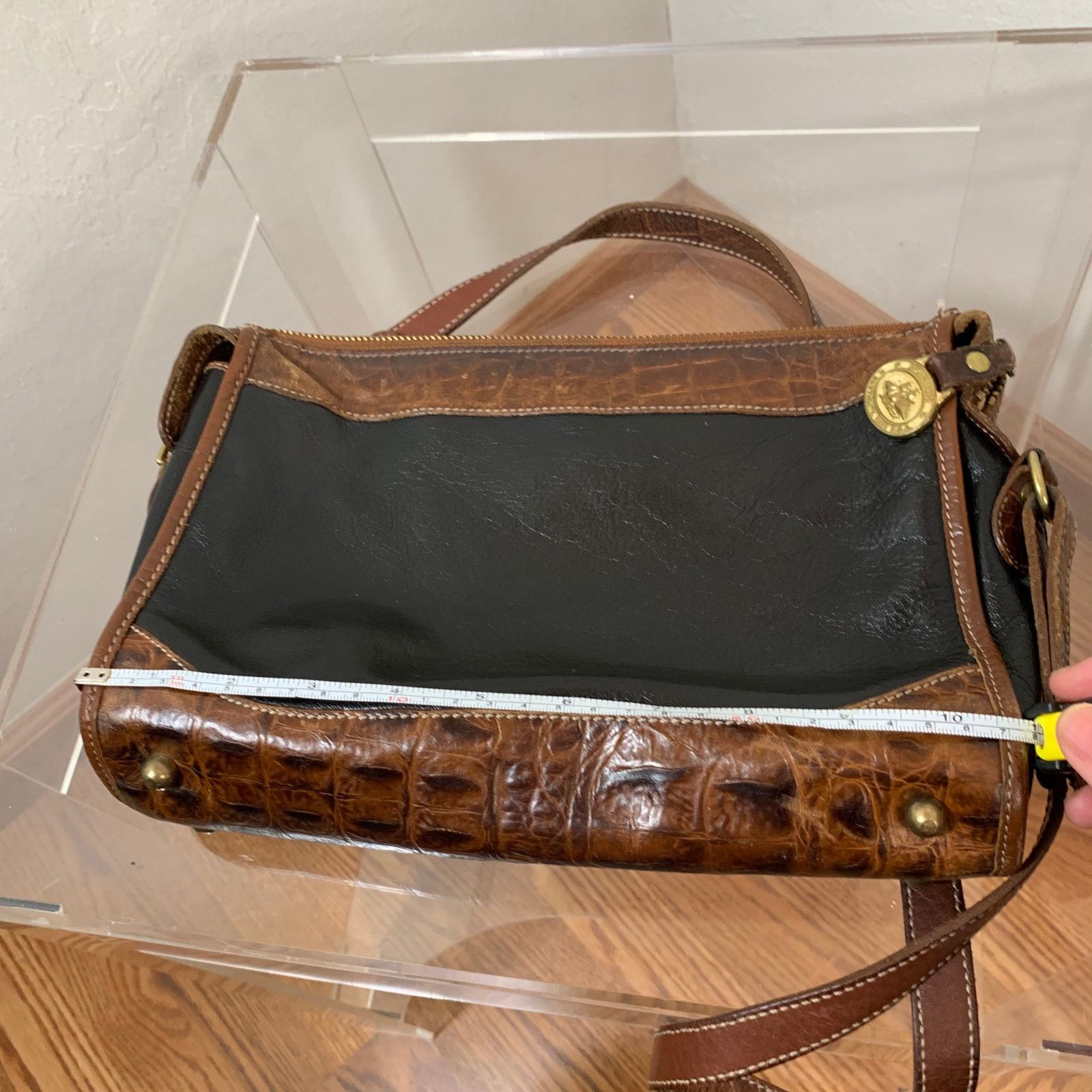 Other Brahmin Women's Crossbody Leather Black Brown Purse Size ONE SIZE - 8 Thumbnail