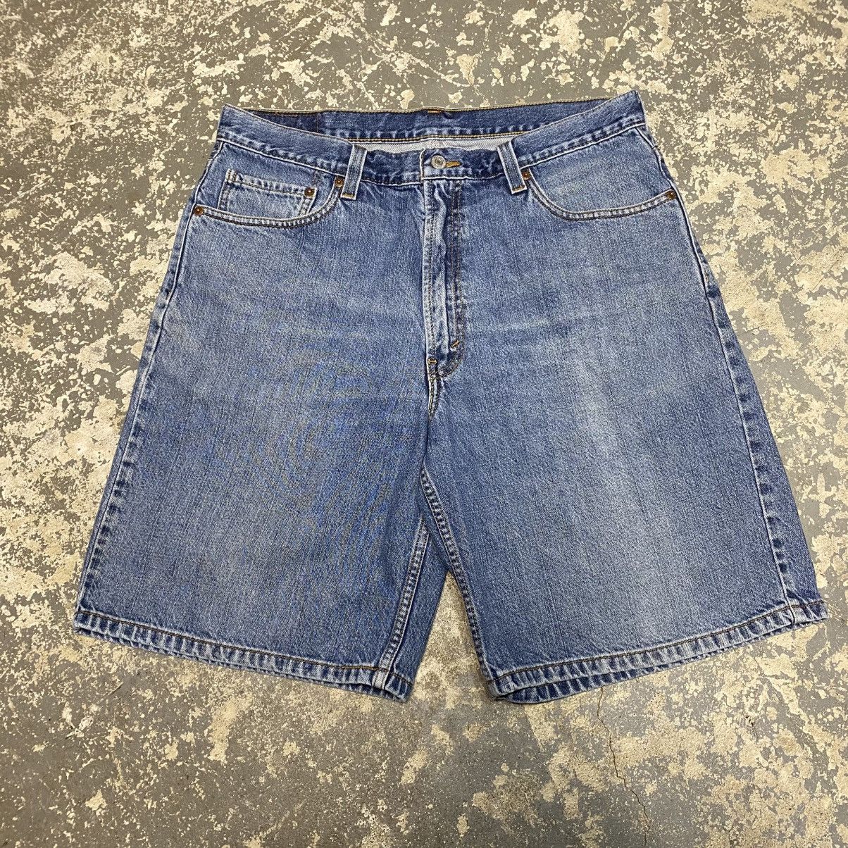 Levi's × Vintage Vintage Levi’s 550 Blue Denim Jean Shorts Jorts Y2K Size US 35 - 5 Thumbnail