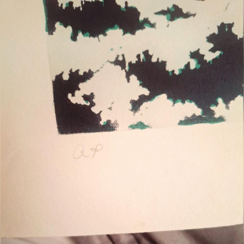 Designer Grace D'Esopo "Snowed In" -S/N Lithograph 1980's. Size ONE SIZE - 8 Thumbnail
