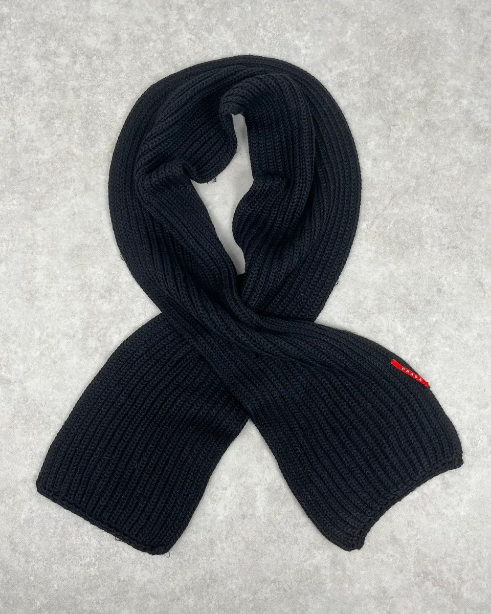 Prada AW2005 Prada Dark Wool Classy Scarf Size ONE SIZE - 1 Thumbnail