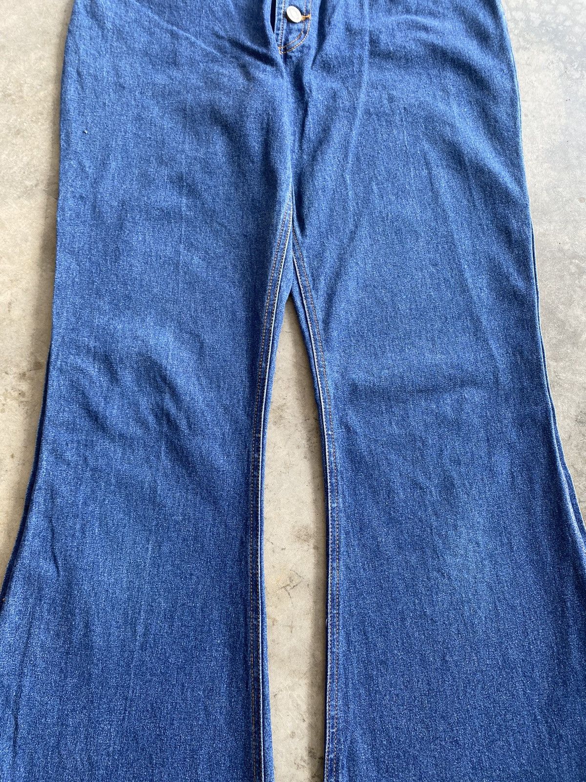 Japanese Brand Super Flare Jeans Japanese Mouth Valley Button Up Leg p175 Size 29" - 9 Thumbnail