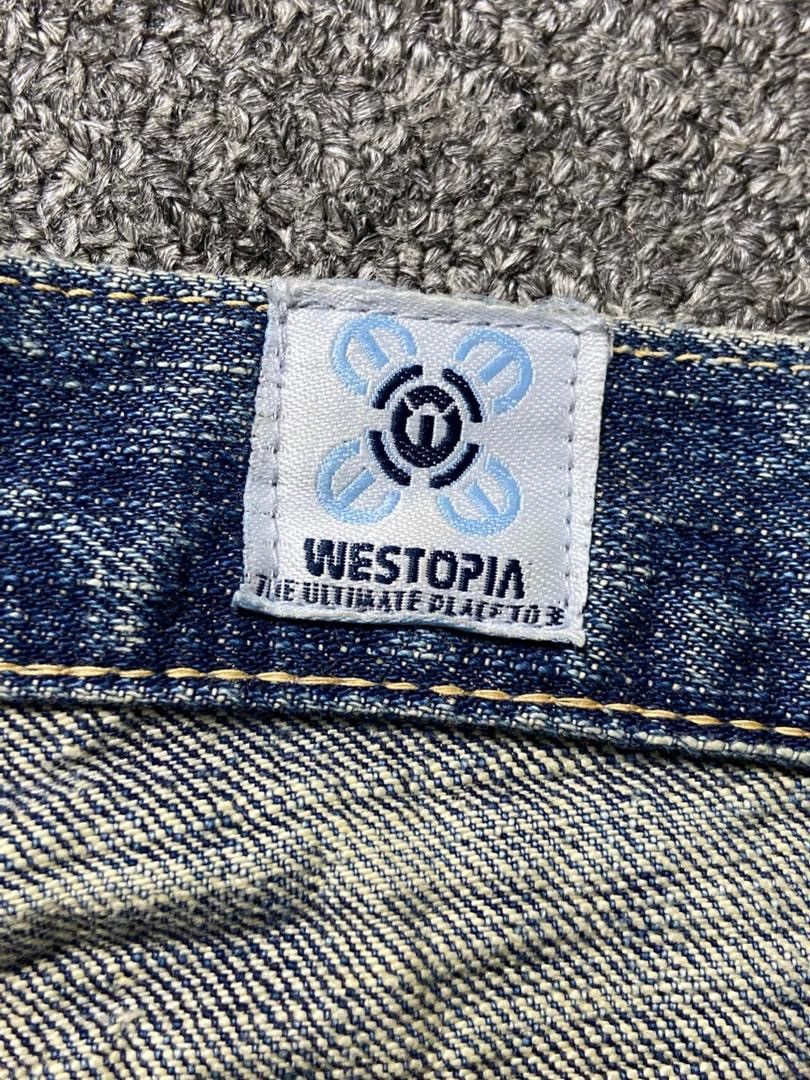 Japanese Brand Vintage WESTOPIA Distressed Denim Ripped Jeans (136) Size US 33 - 9 Thumbnail