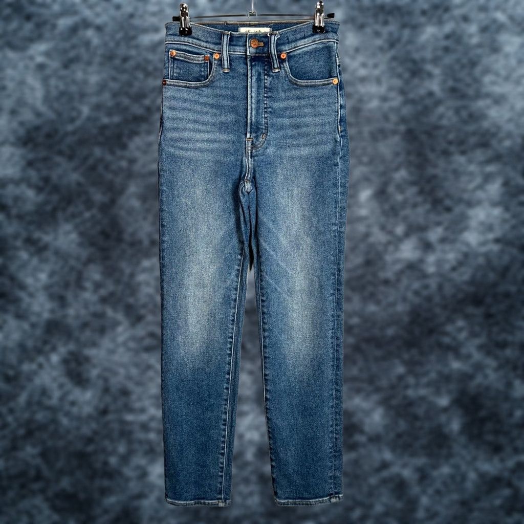 Madewell Madewell Womens Jeans Size 24 High-Rise Perfect Vintage Light Wash Denim Straight 5-Pocket Blue Cap Length 28in Womens Size 42" / US 20 - 1 Thumbnail