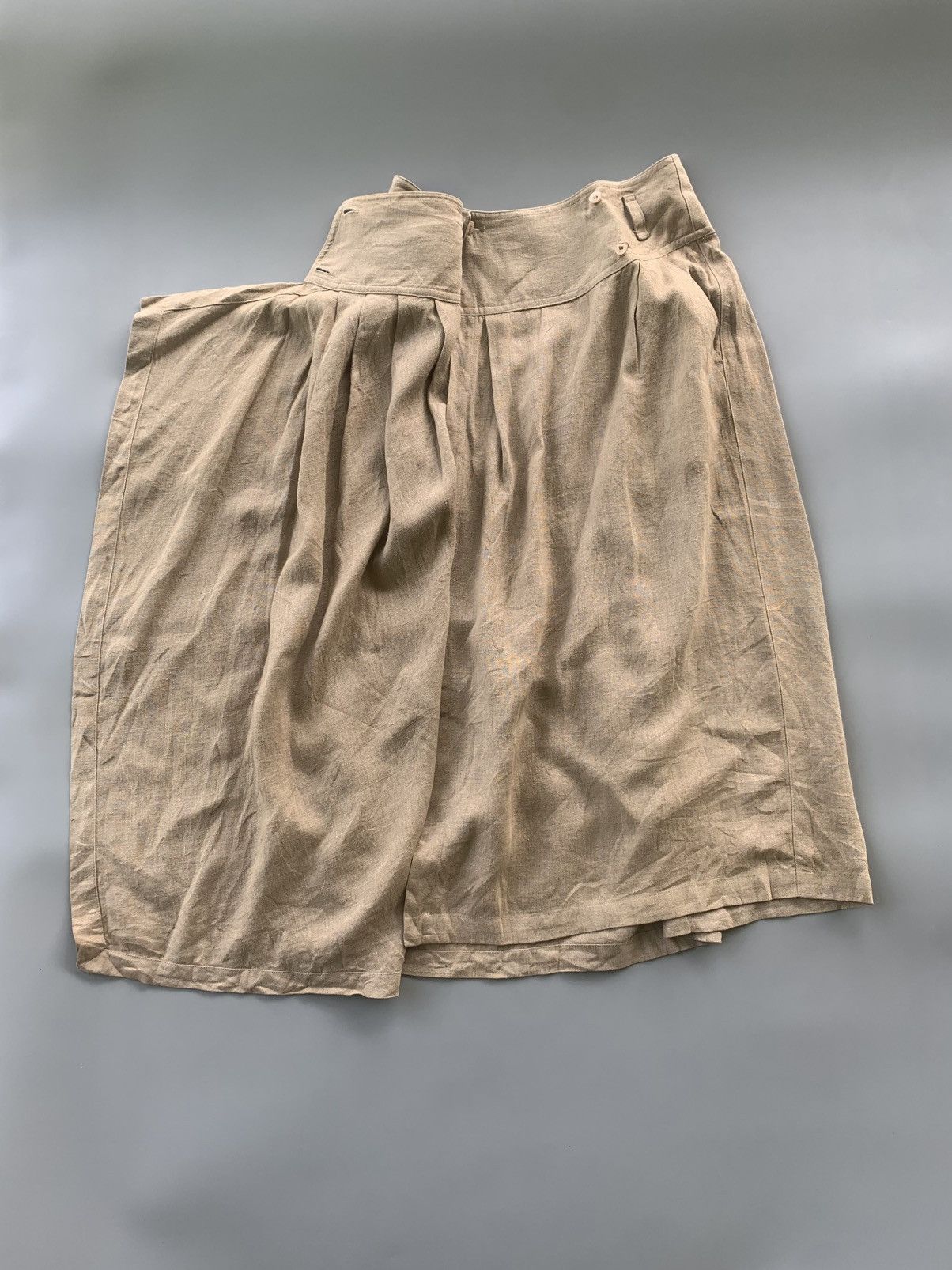 Issey Miyake VINTAGE 1984 ISSEY MIYAKE HEMP SKIRT Size 28" / US 6 / IT 42 - 4 Thumbnail