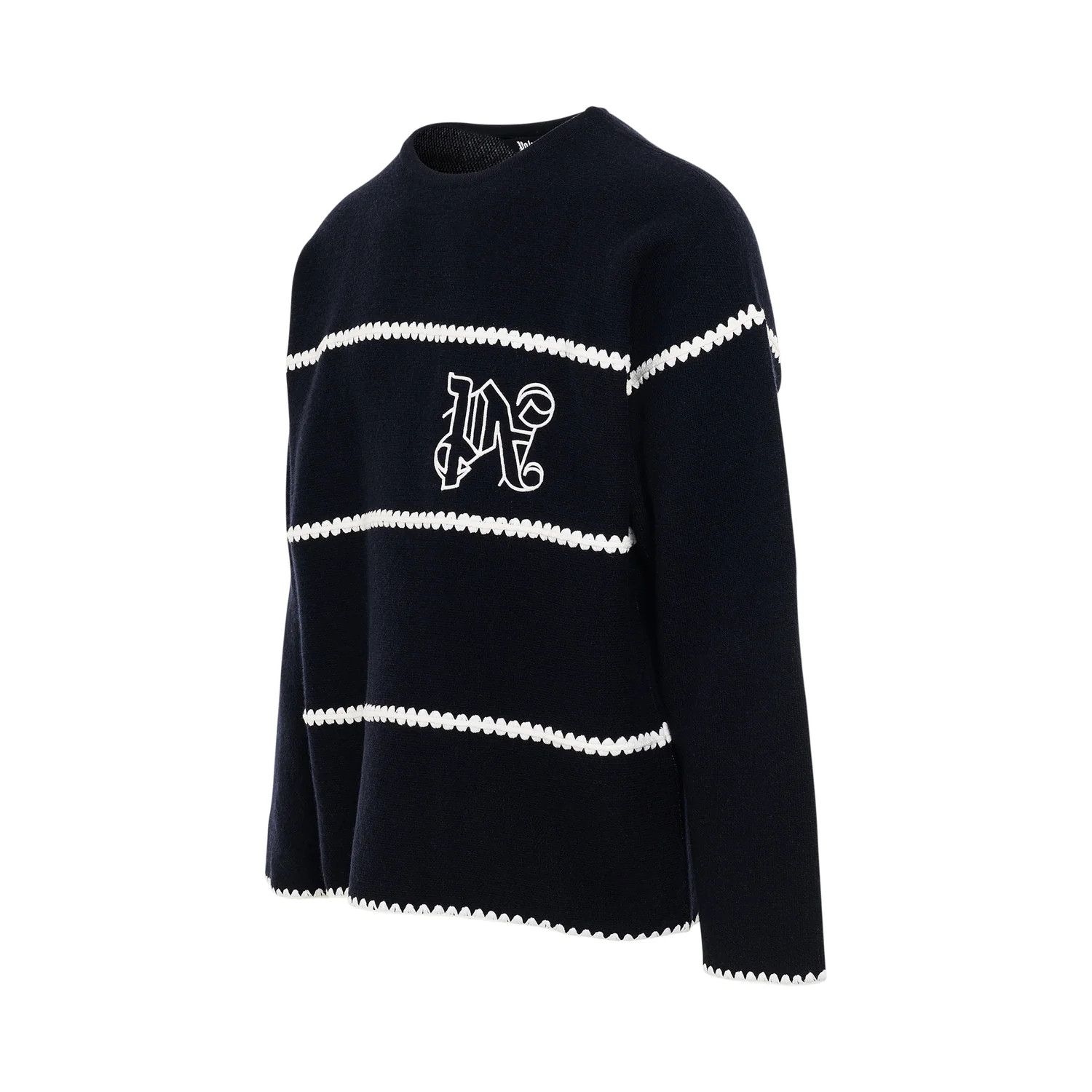 Palm Angels o1mris0824 Sweater in Navy Blue Size US L / EU 52-54 / 3 - 2 Thumbnail