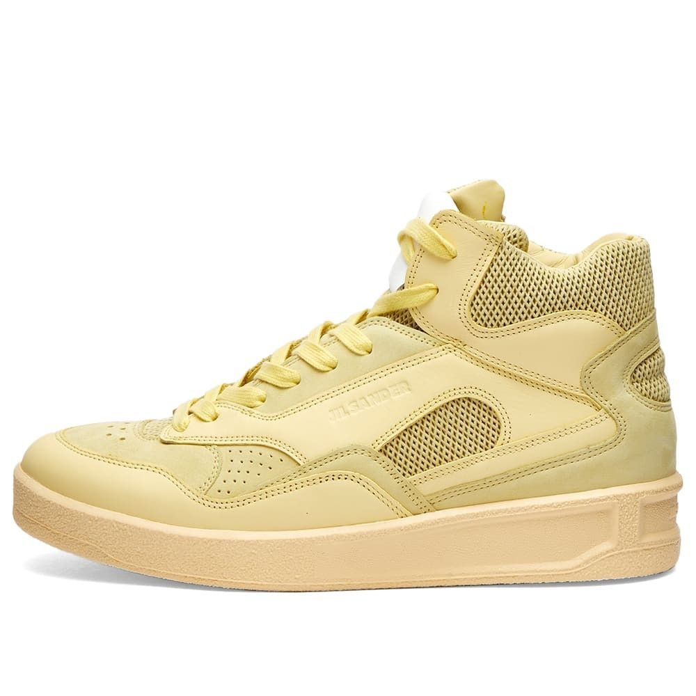 Jil Sander o1y1025 Hi-Top Sneakers in Yellow Size US 7 / IT 37 - 1 Thumbnail