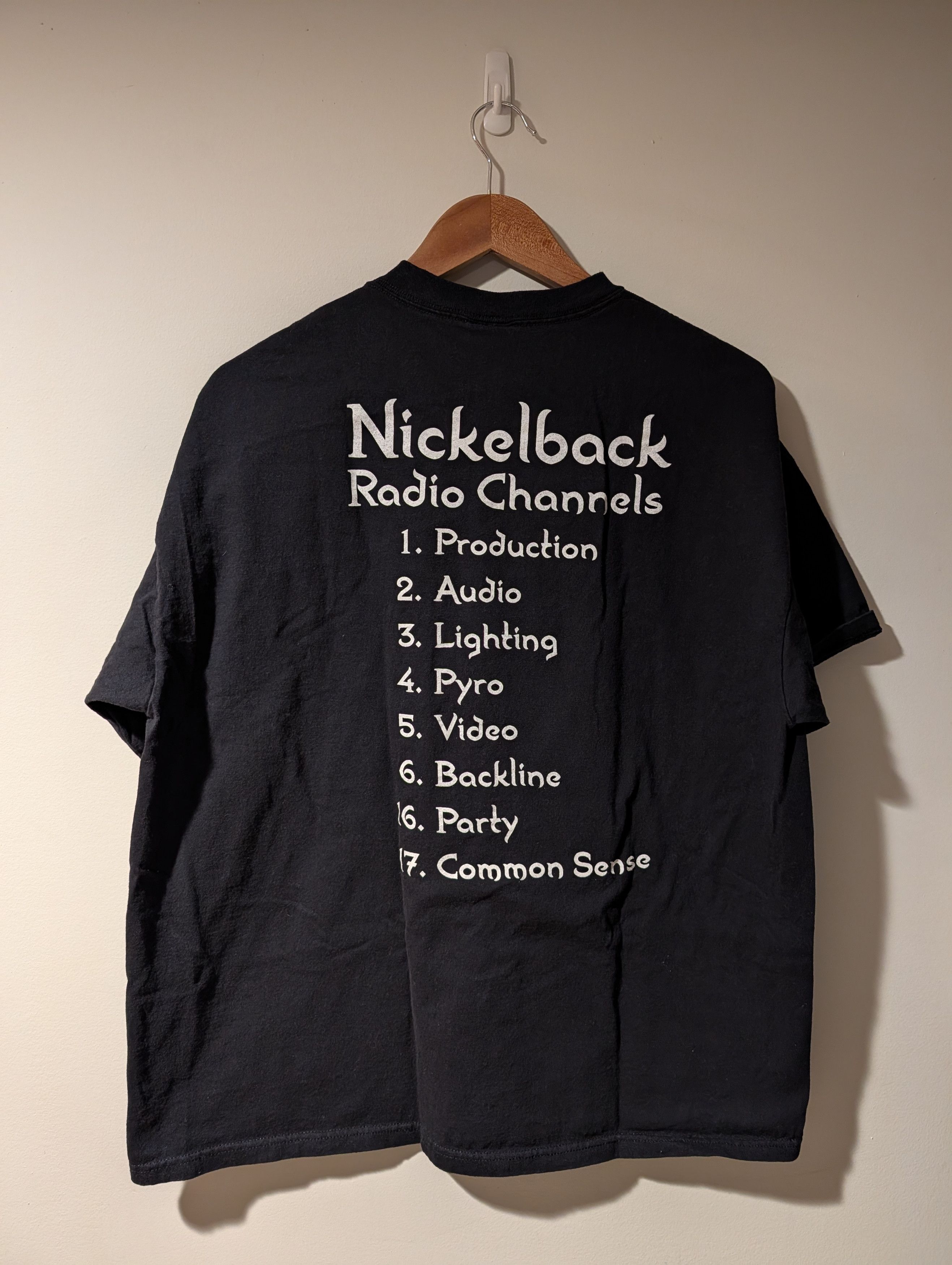 Band Tees Vintage Y2K Nickelback Radio Channel Tour Local Crew T-Shirt Size US XL / EU 56 / 4 - 1 Thumbnail