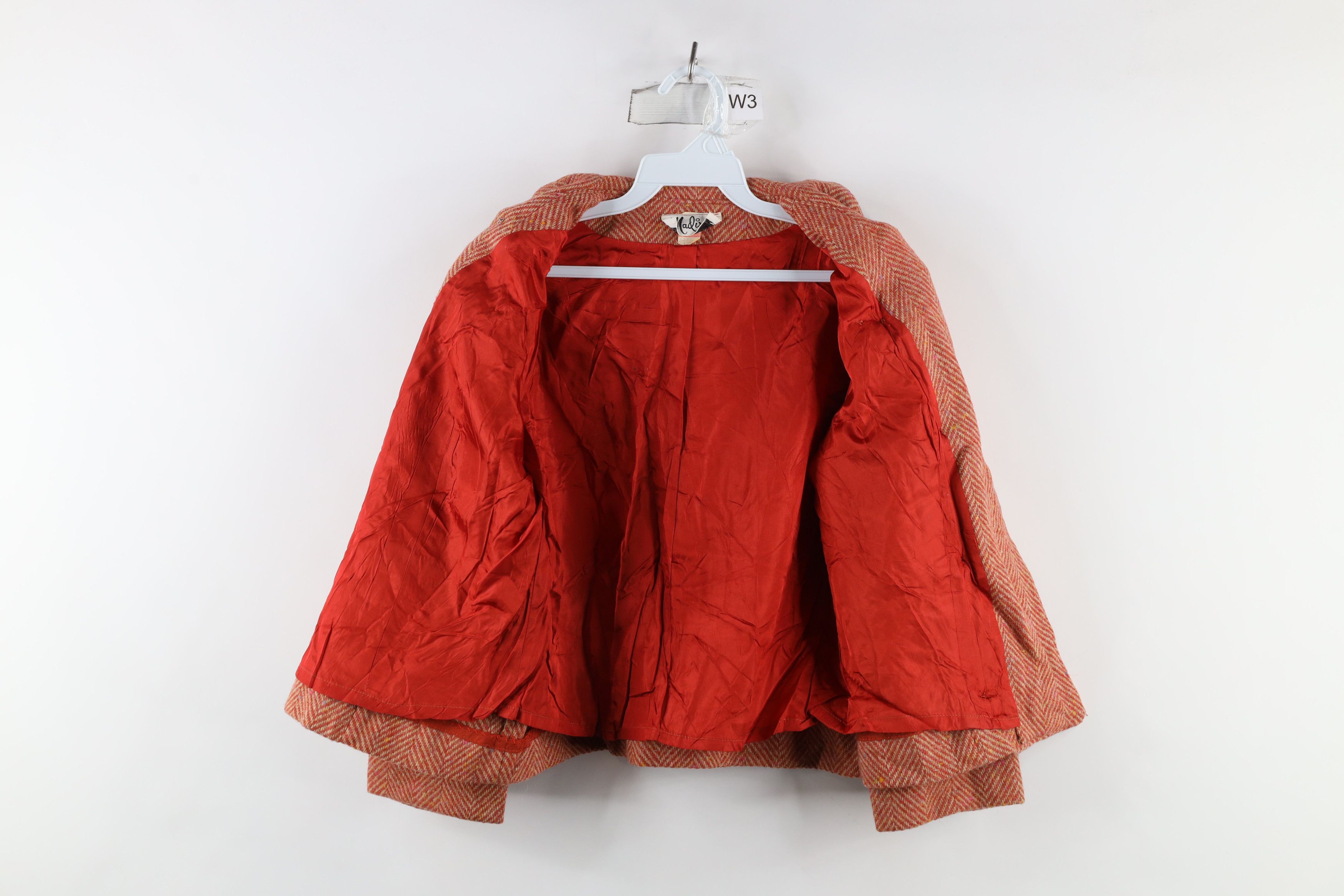 Vintage Vintage 50s Rockabilly Wool Herringbone Blazer Jacket Size S / US 4 / IT 40 - 6 Thumbnail