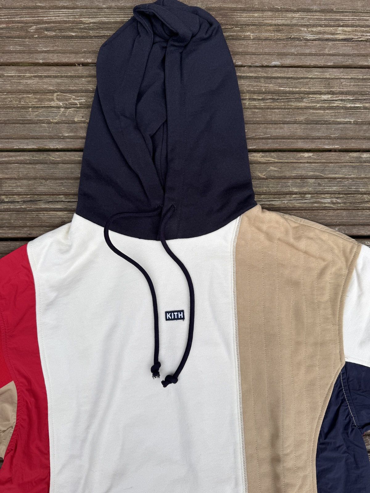Kith Kith Mixed Fabric Colourblock Hoodie Size US XS / EU 42 / 0 - 4 Thumbnail