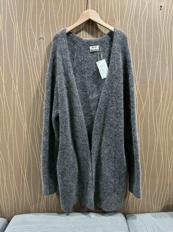 Acne Studios Acne Studios Gray Mohair Cardigan for Women Size M / US 6-8 / IT 42-44 - 1 Thumbnail