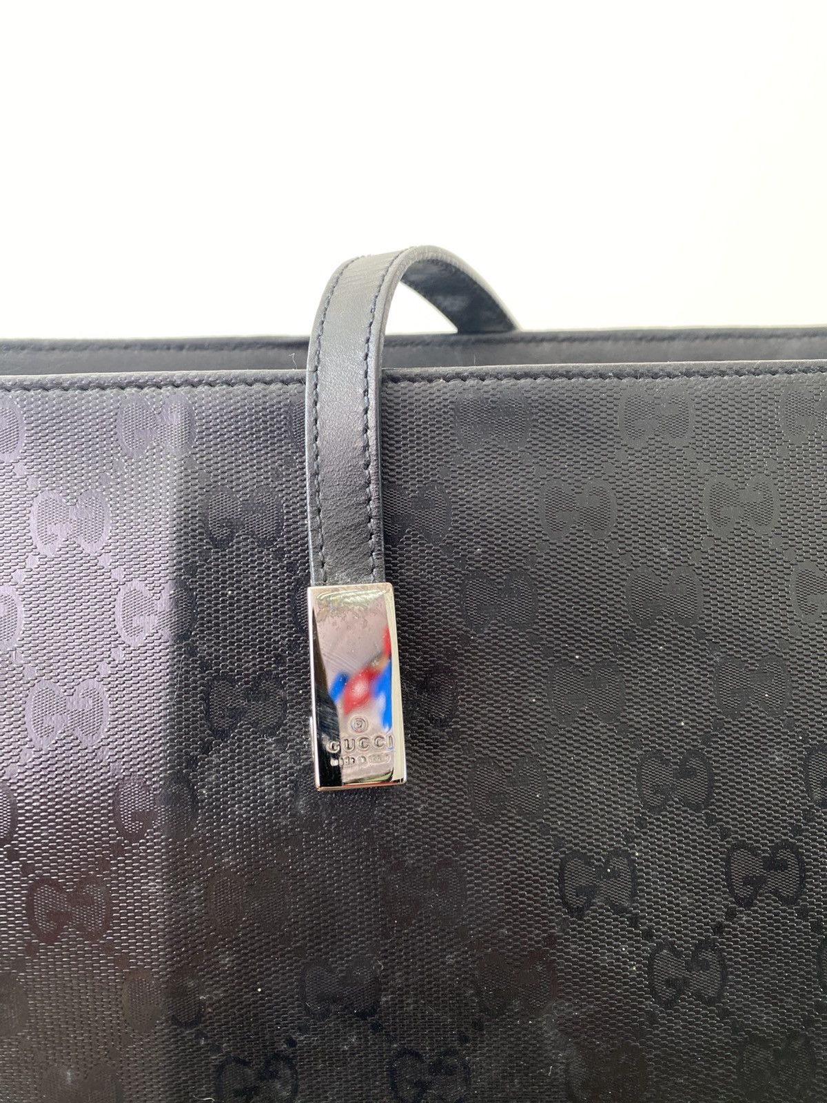 Gucci Vintage GUCCI GG Canvas Leather Black monogram bag Size ONE SIZE - 6 Thumbnail