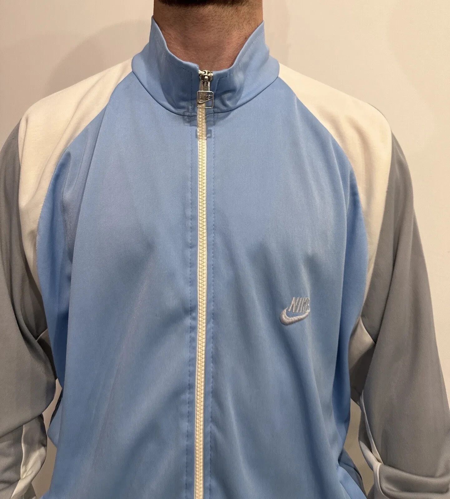 Nike VINTAGE NIKE TRACK JACKET RARE 1980s MADE IN DENMARK TOP Size US L / EU 52-54 / 3 - 3 Thumbnail