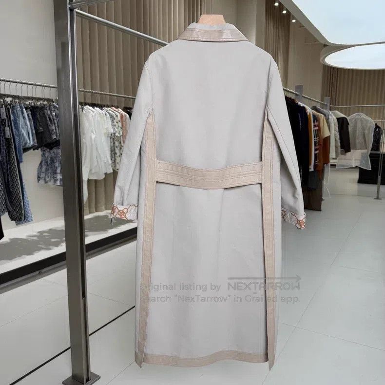 Hermes Hermes Beige Collar Long Coat Size XXS / US 00 / IT 34 - 2 Thumbnail