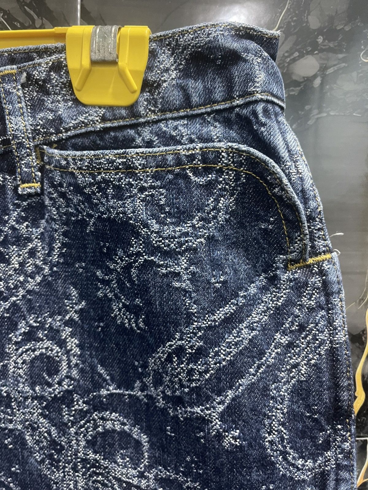 Needles Needles Paisly Denim Pant Size US 33 - 14 Thumbnail