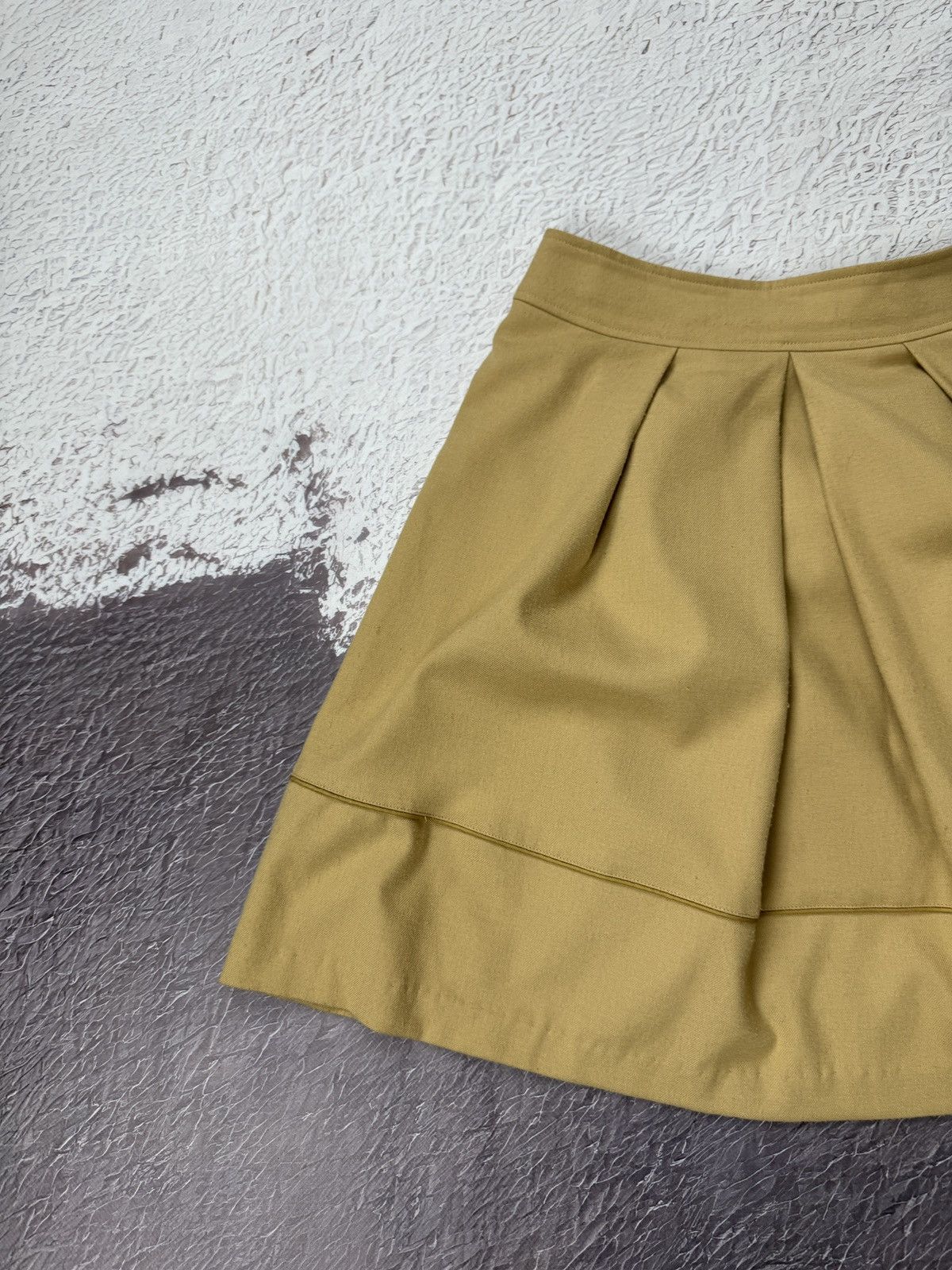 Designer × Japanese Brand Rope Japanese brand Camel beige mini skirt size 36 (S) Size 27" / US 4 / IT 40 - 4 Thumbnail
