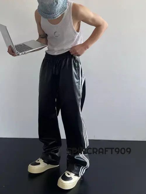 Other Track Faux Leather Pants Size US 31 - 5 Thumbnail