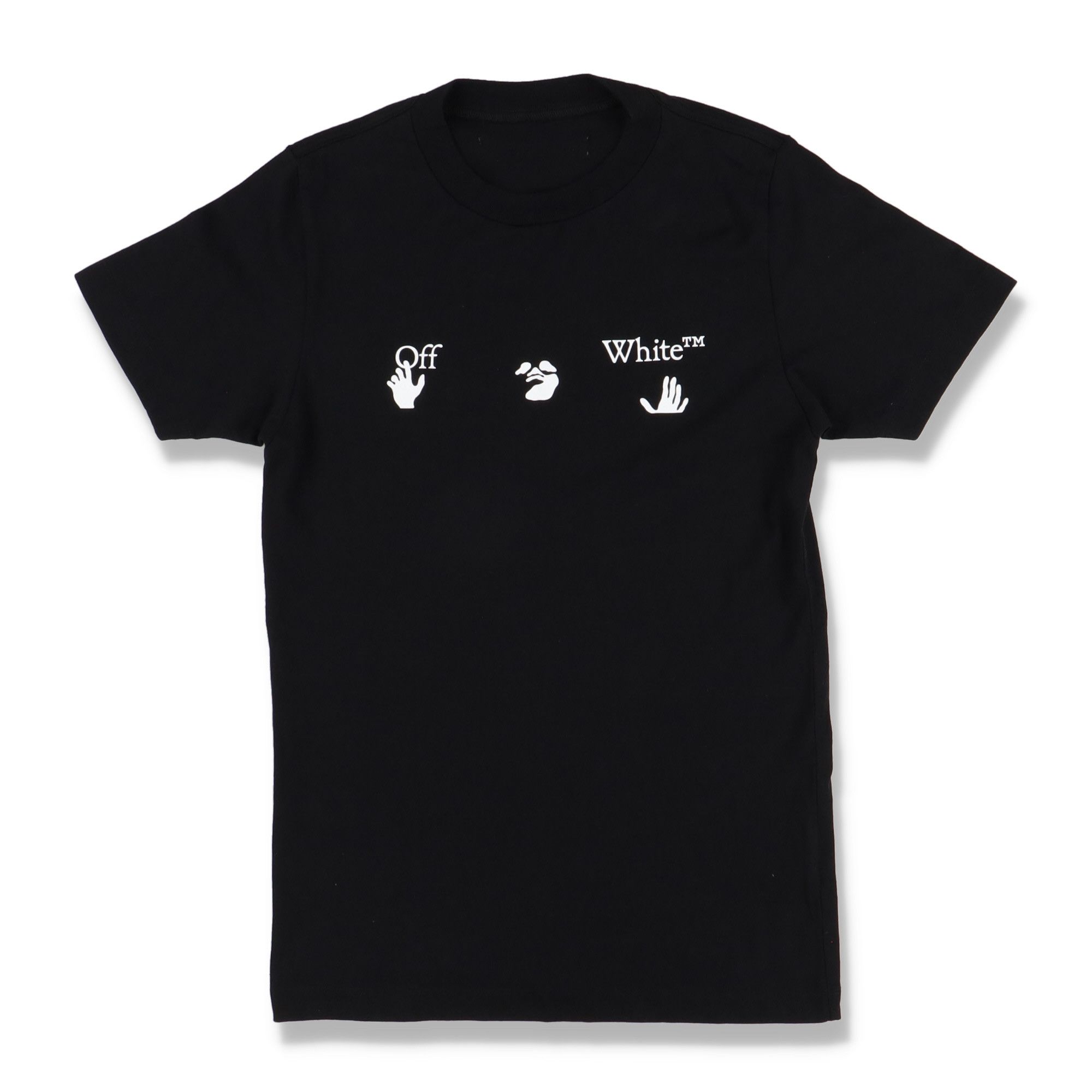 Off-White Black Swimming Man Big Logo T-Shirt Size XXS / US 00 / IT 34 - 1 Thumbnail