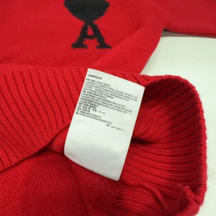 AMI AMI Red Heart Logo Wool Sweater -2507 Size US S / EU 44-46 / 1 - 7 Thumbnail