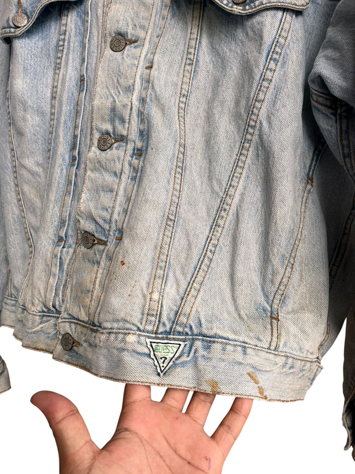 Guess Vintage Guess denim Jacket Size US XL / EU 56 / 4 - 4 Thumbnail