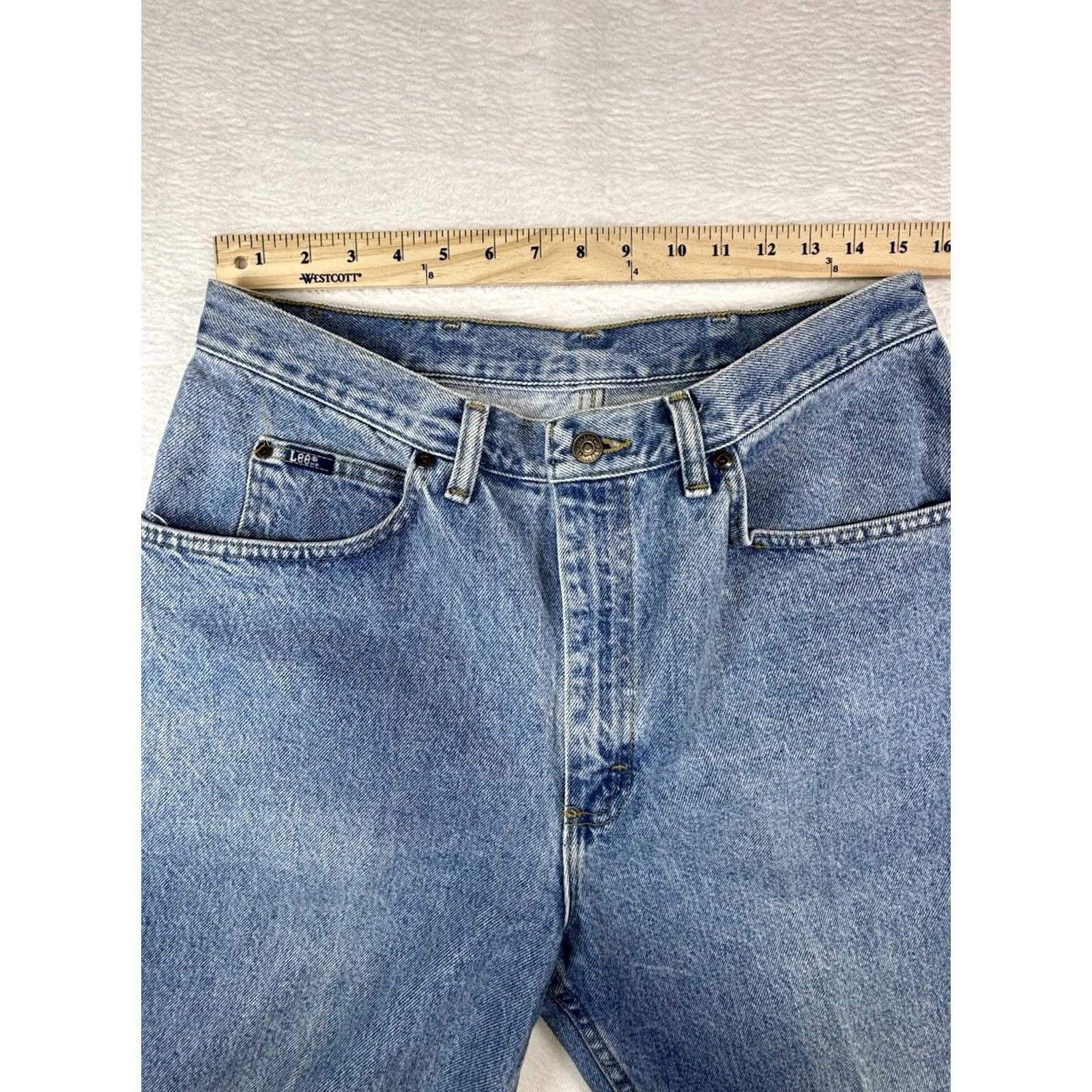 Lee Vintage 90s Lee Blue Light Wash Jeans Straight Relaxed Fit Men Size 36x36 Size US 36 / EU 52 - 5 Thumbnail