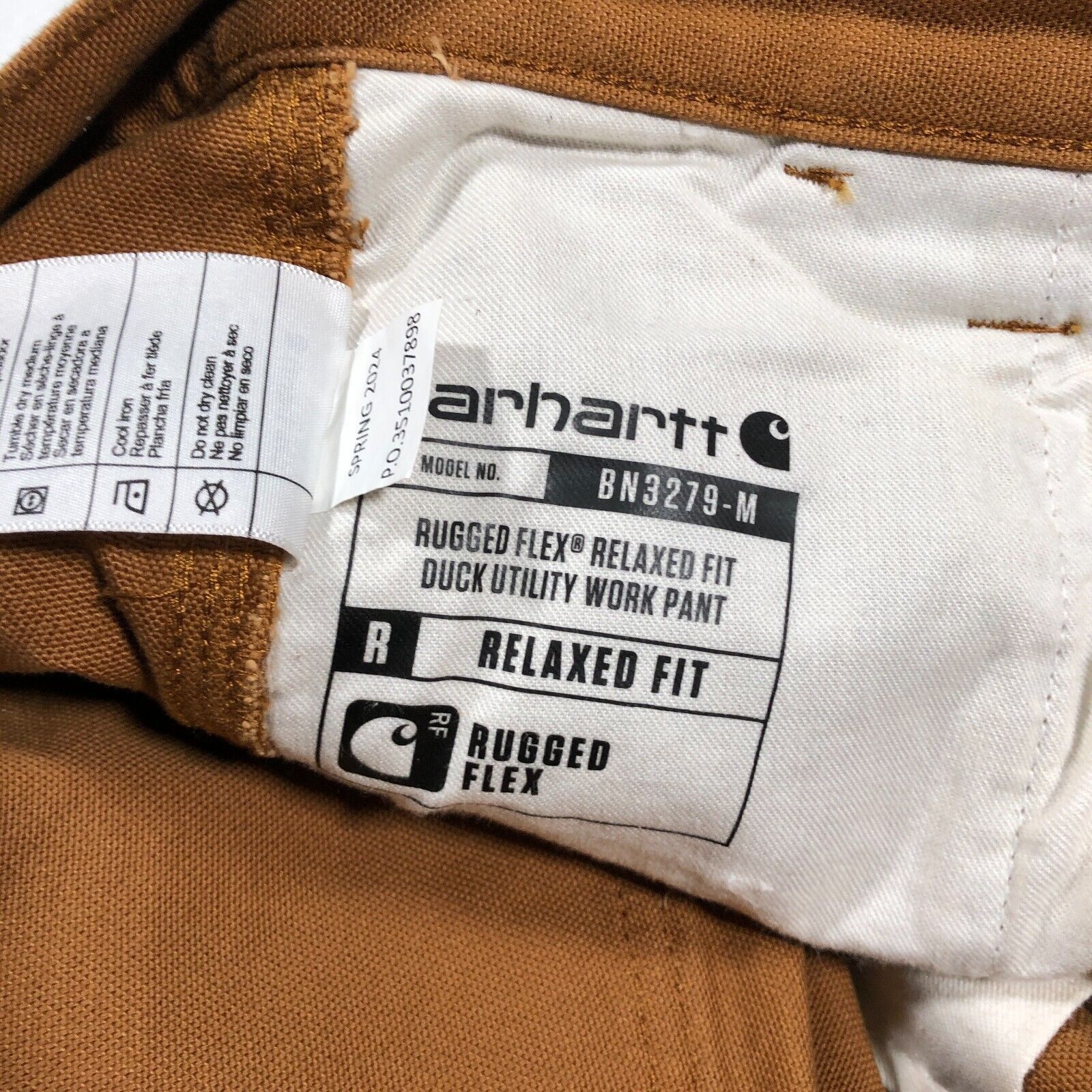 Carhartt × Vintage × Wrangler Carhartt Rugged Flex Relaxed Fit Work Pants Brown Size 36x30 Size US 36 / EU 52 - 6 Thumbnail
