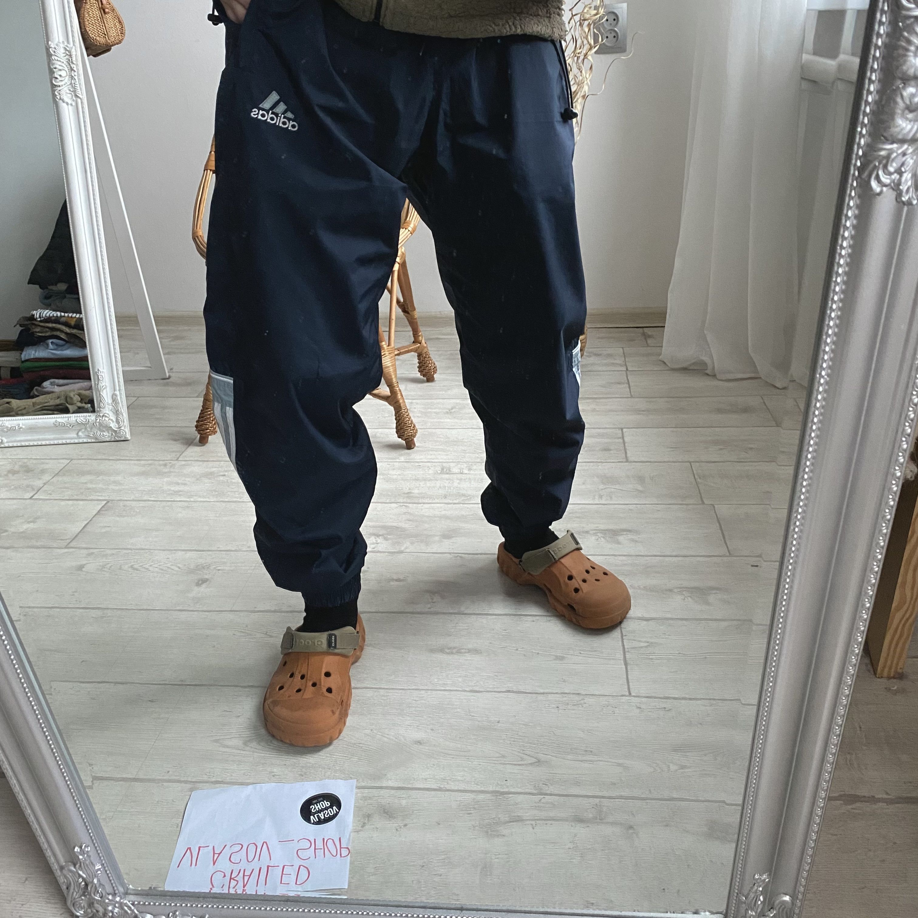 Adidas Adidas 00’s Vintage Y2K Nylon Track Baggy Pants drill Size US 32 / EU 48 - 11 Thumbnail