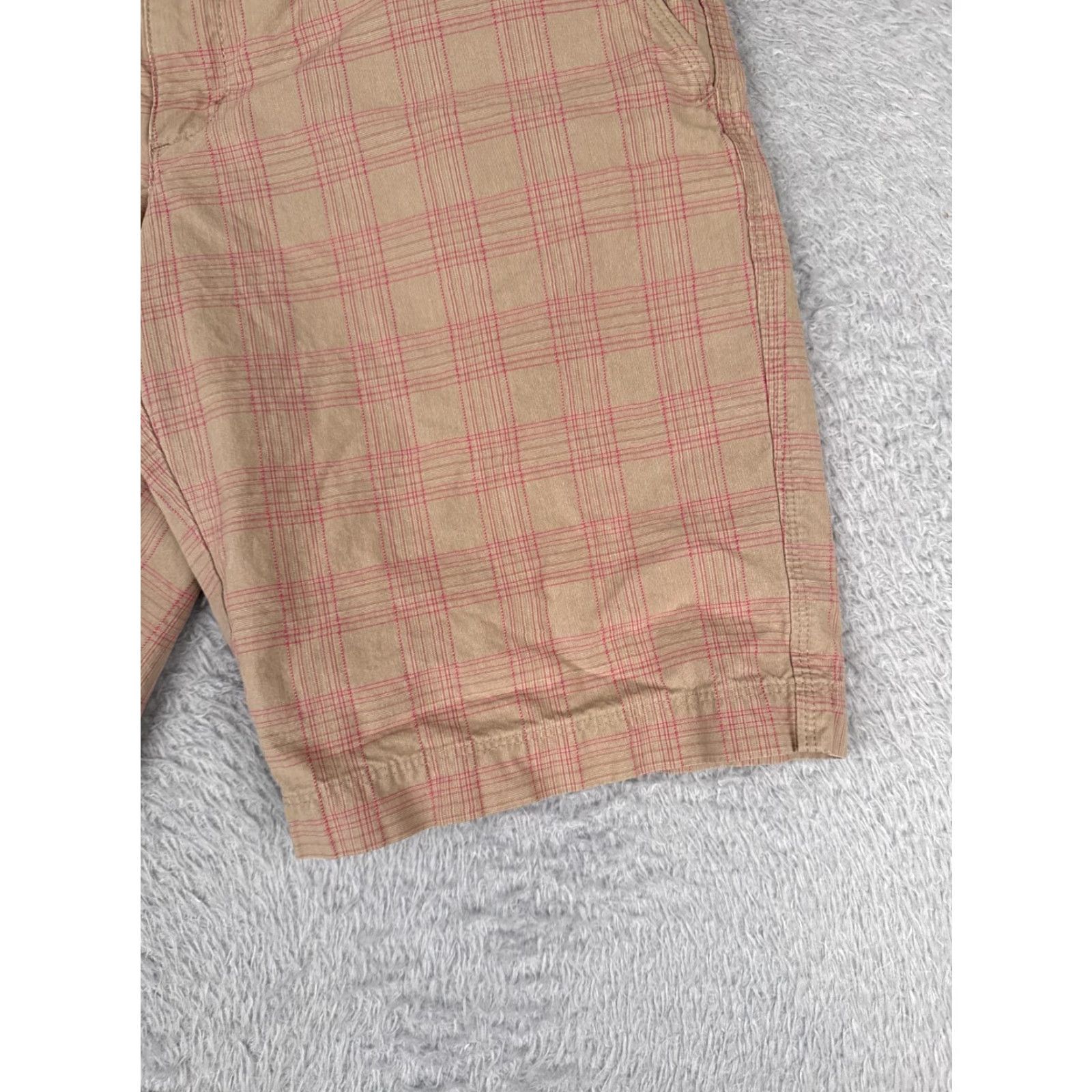 The North Face The North Face Shorts Women 8 Beige Plaid Chino 100% Cotton Flat Golf Hike 30x11 Size 30" / US 8 / IT 44 - 2 Thumbnail