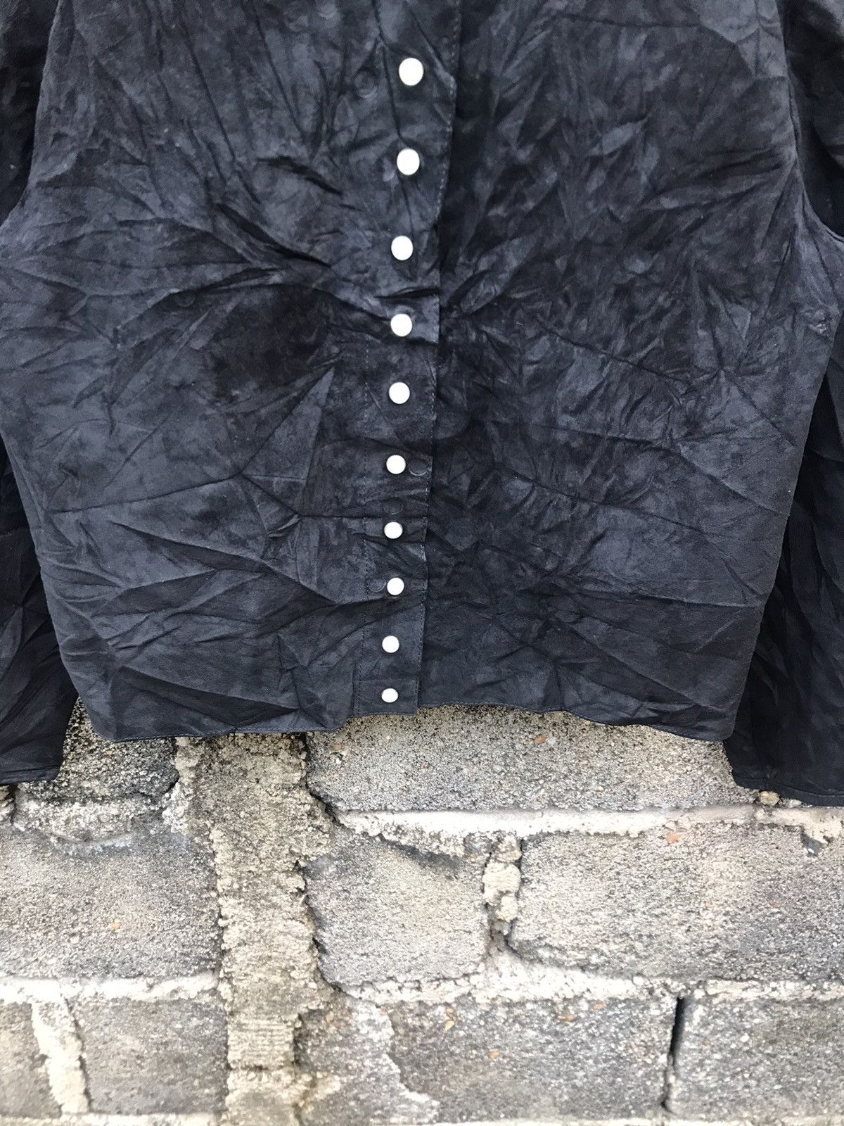 Genuine Leather ⚡️Vintage Passage Leather Snap Button Cropped Jacket Size M / US 6-8 / IT 42-44 - 4 Thumbnail