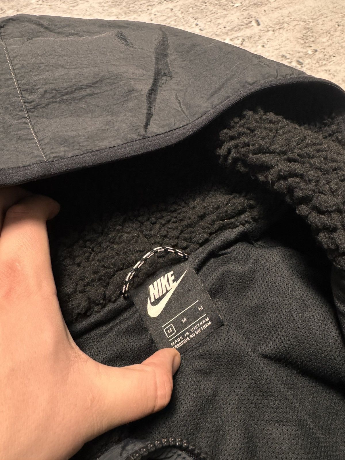 Nike × Vintage NIKE VINTAGE BASIC LOGO TEDDY FLEECE zip HOODIE Size US M / EU 48-50 / 2 - 4 Thumbnail