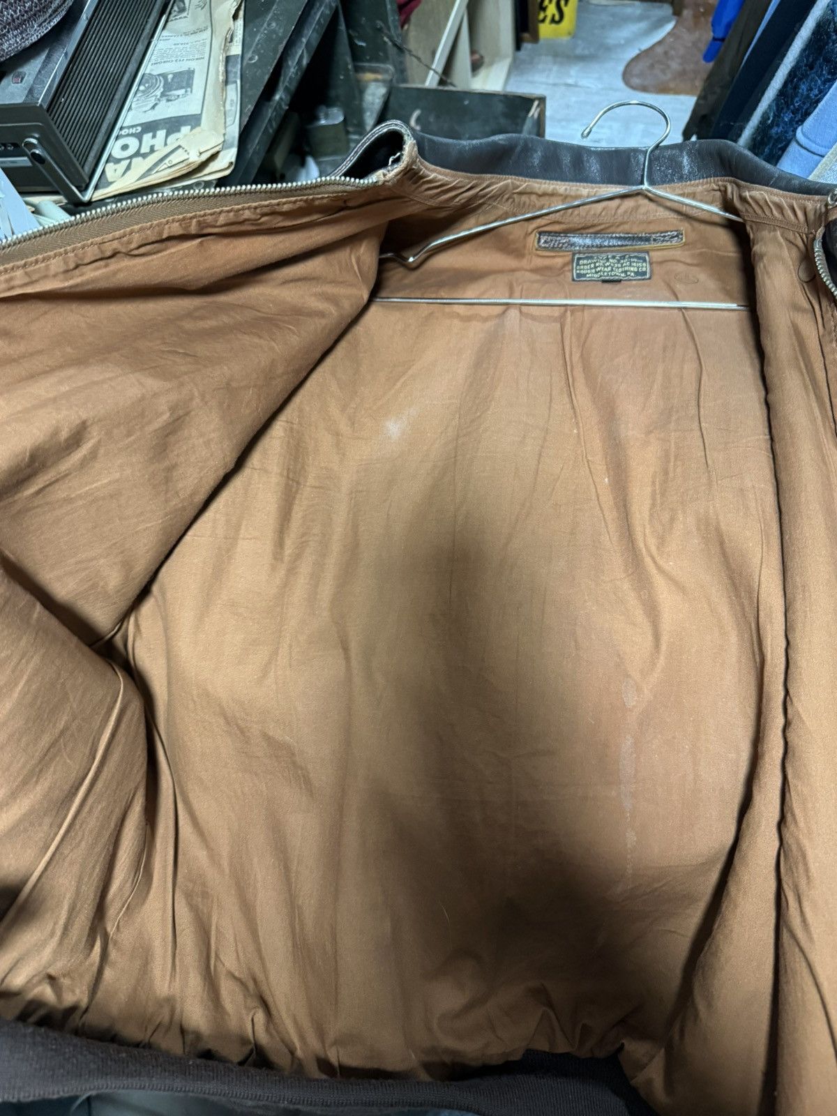 Other Vintage A-2 Leather Bomber Jacket Handpainted Size US M / EU 48-50 / 2 - 7 Thumbnail