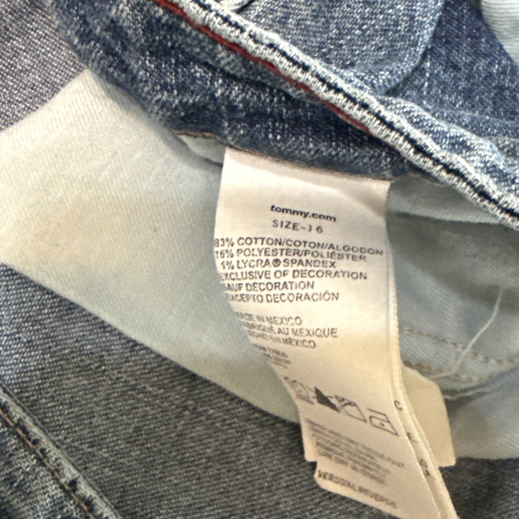 Tommy Hilfiger VINTAGE Tommy Hilfiger Women's Jeans Blue, Bootcut, Size 16, Hipster Style, Denim, Mid Rise, 31.5 Inseam Size 38" / US 16 / IT 52 - 3 Thumbnail