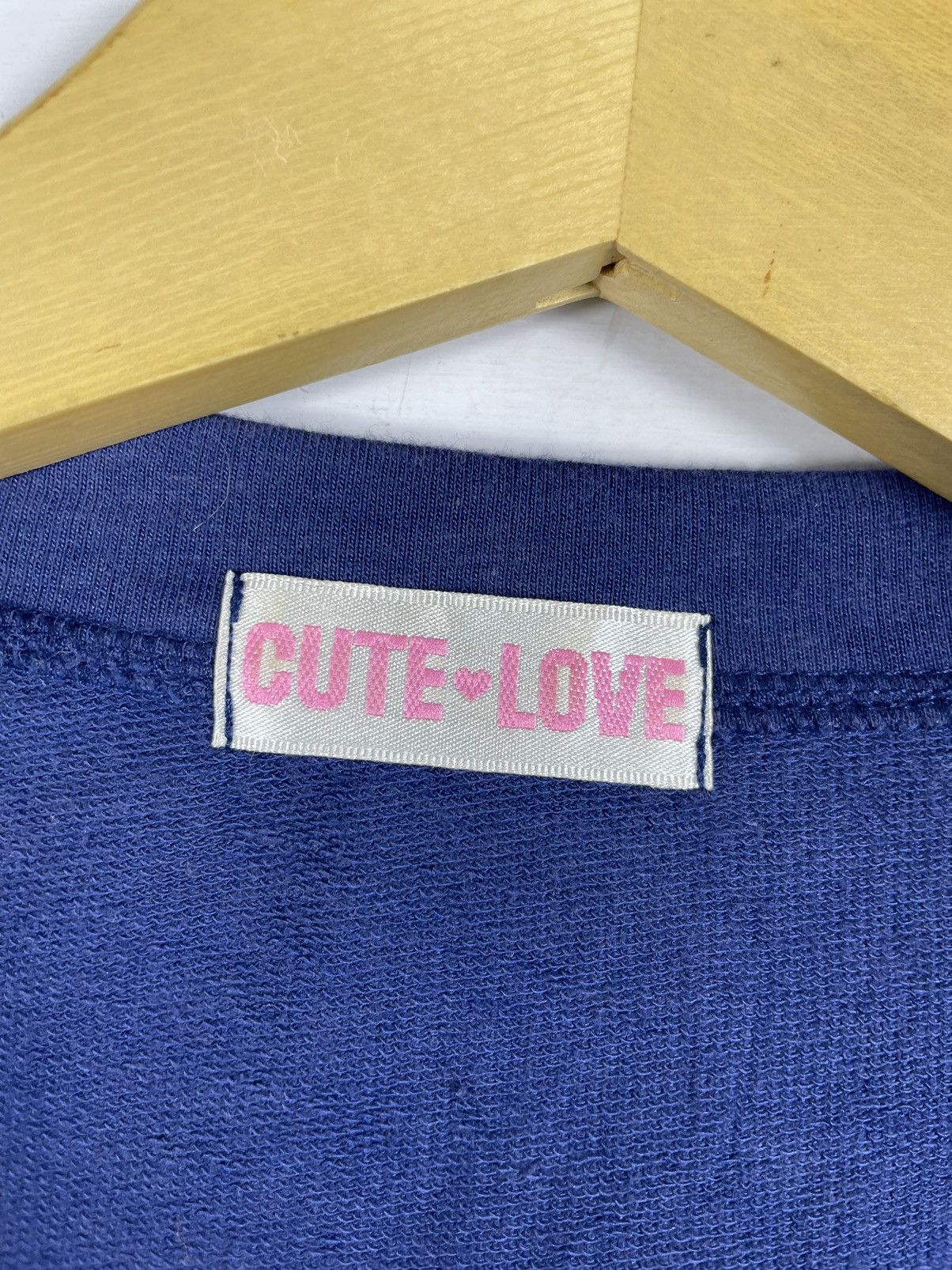 KMRii Japanese CUTE LOVE Cardigan Double Layer G Kurtcobain style Size US M / EU 48-50 / 2 - 6 Thumbnail