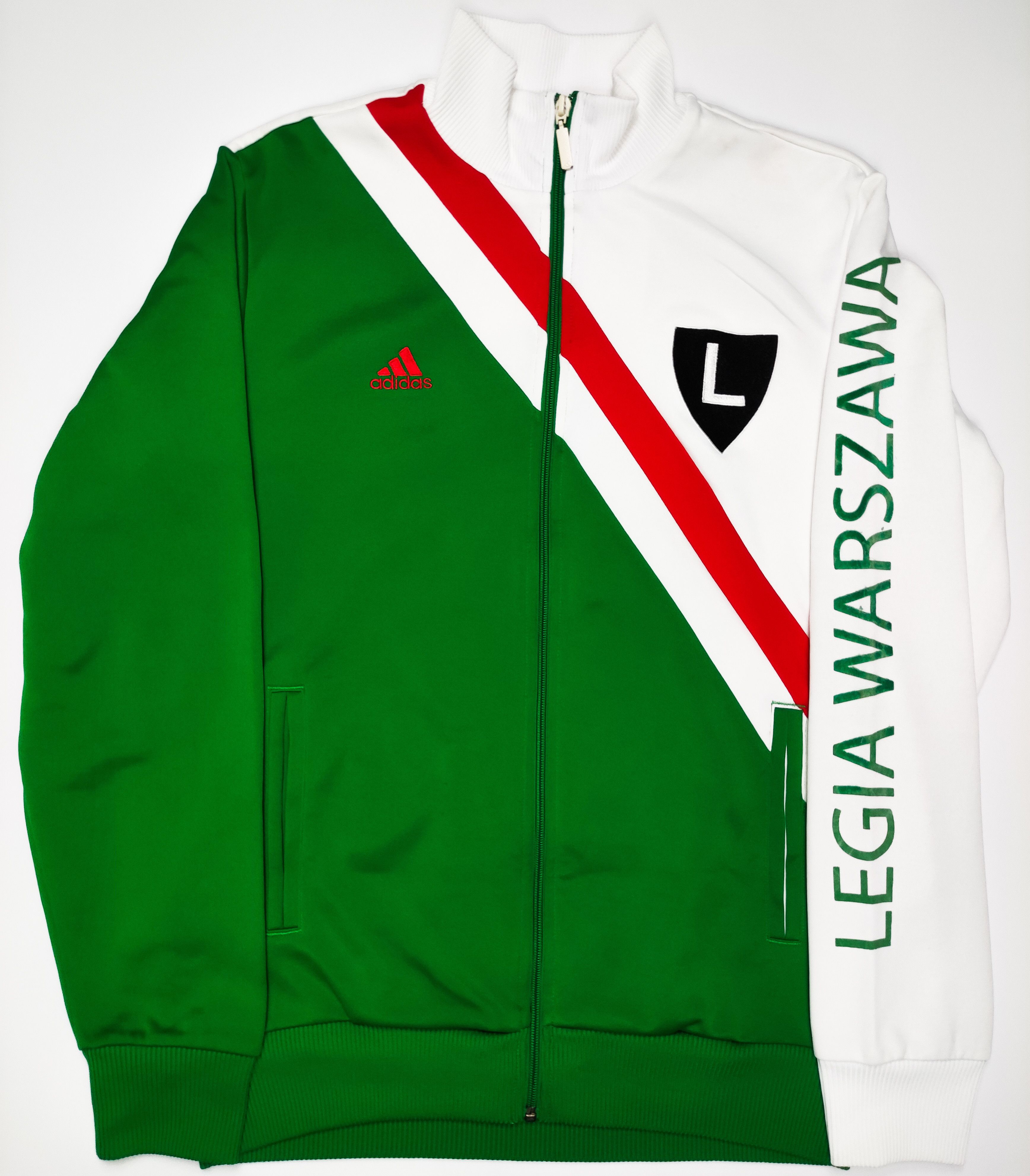 Adidas Legia Warszawa 2008 2009 Adidas Vintage Jacket Warsaw Poland Size US M / EU 48-50 / 2 - 1 Thumbnail