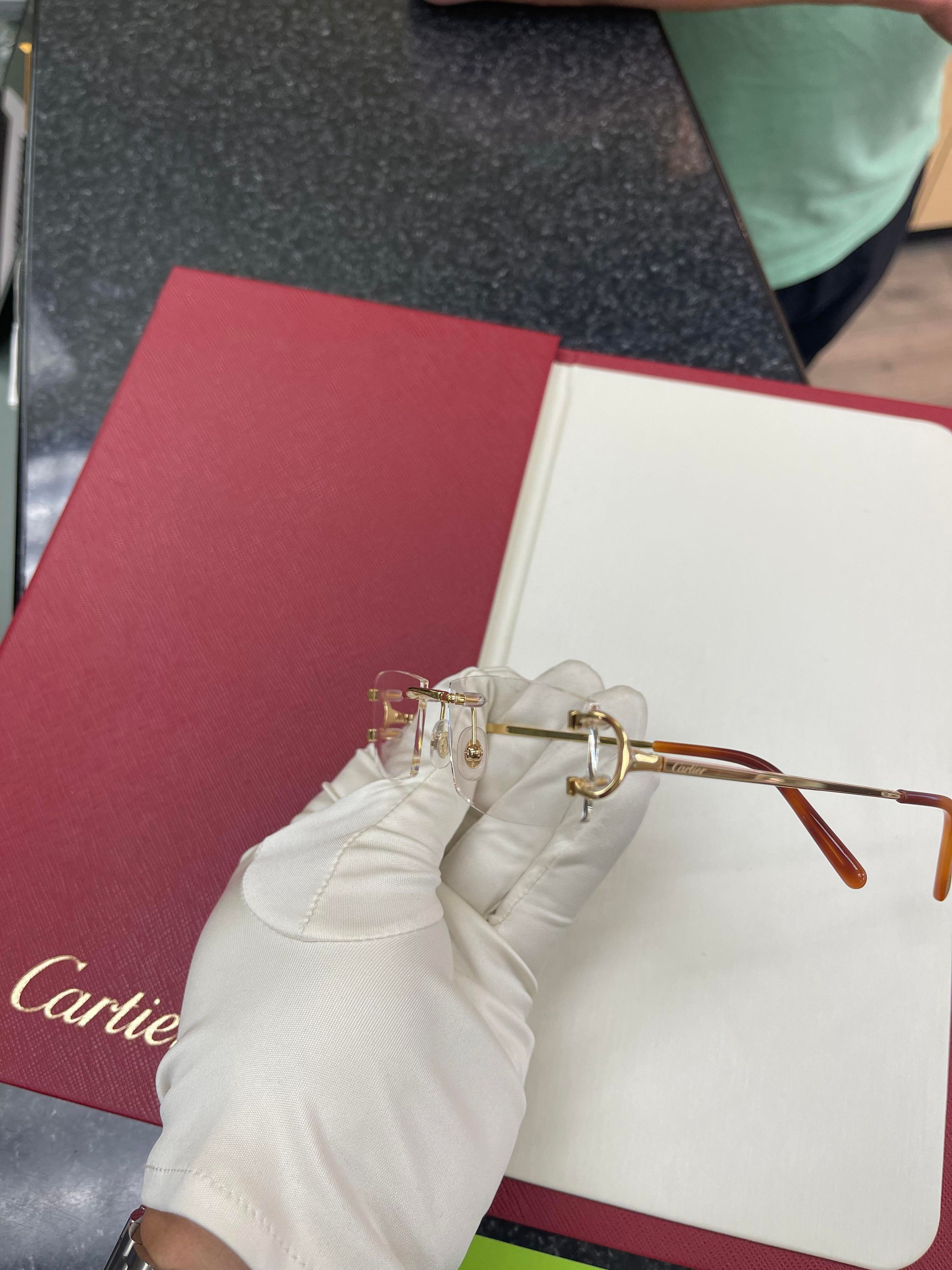NEW Cartier CT0092 Gold Big C’s Eyeglasses Glasses
