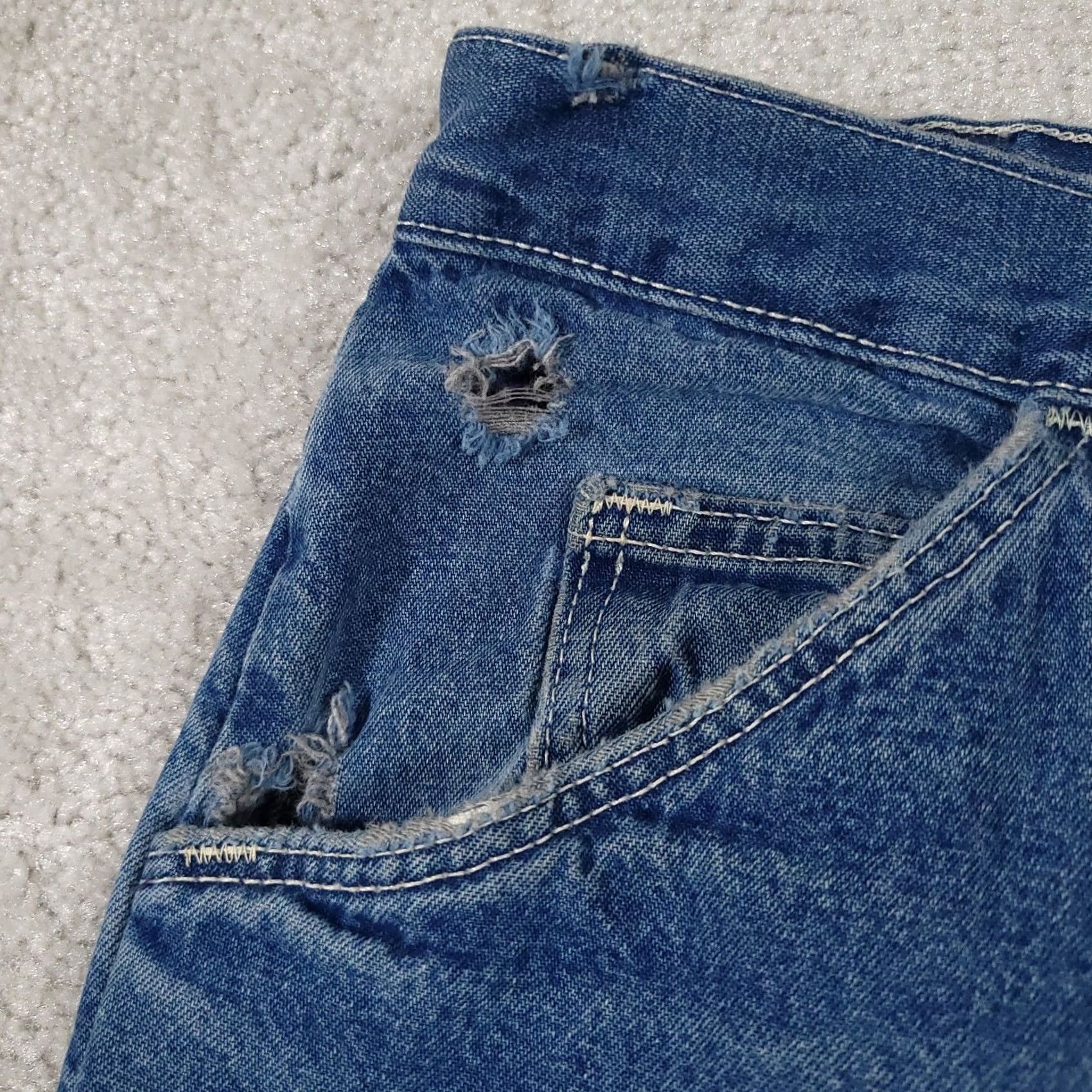 Dickies Dickies Jeans Denim 38X32 Carpenter Lined Workwear Straight Mens Regular Blue Cotton Denim 32 Inseam Medium Wash Size US 38 / EU 54 - 6 Thumbnail