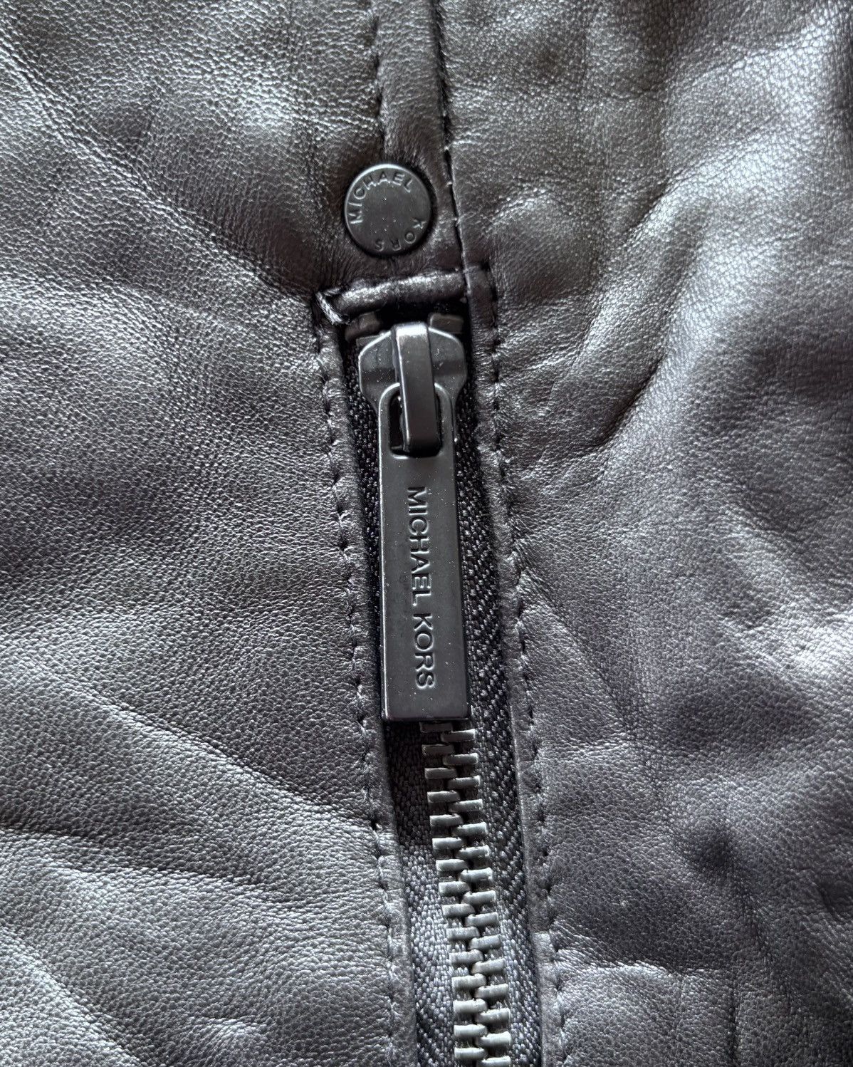 Ekam 2000s Michael Kors Vkei Opium Leather Jacket Size US M / EU 48-50 / 2 - 4 Thumbnail