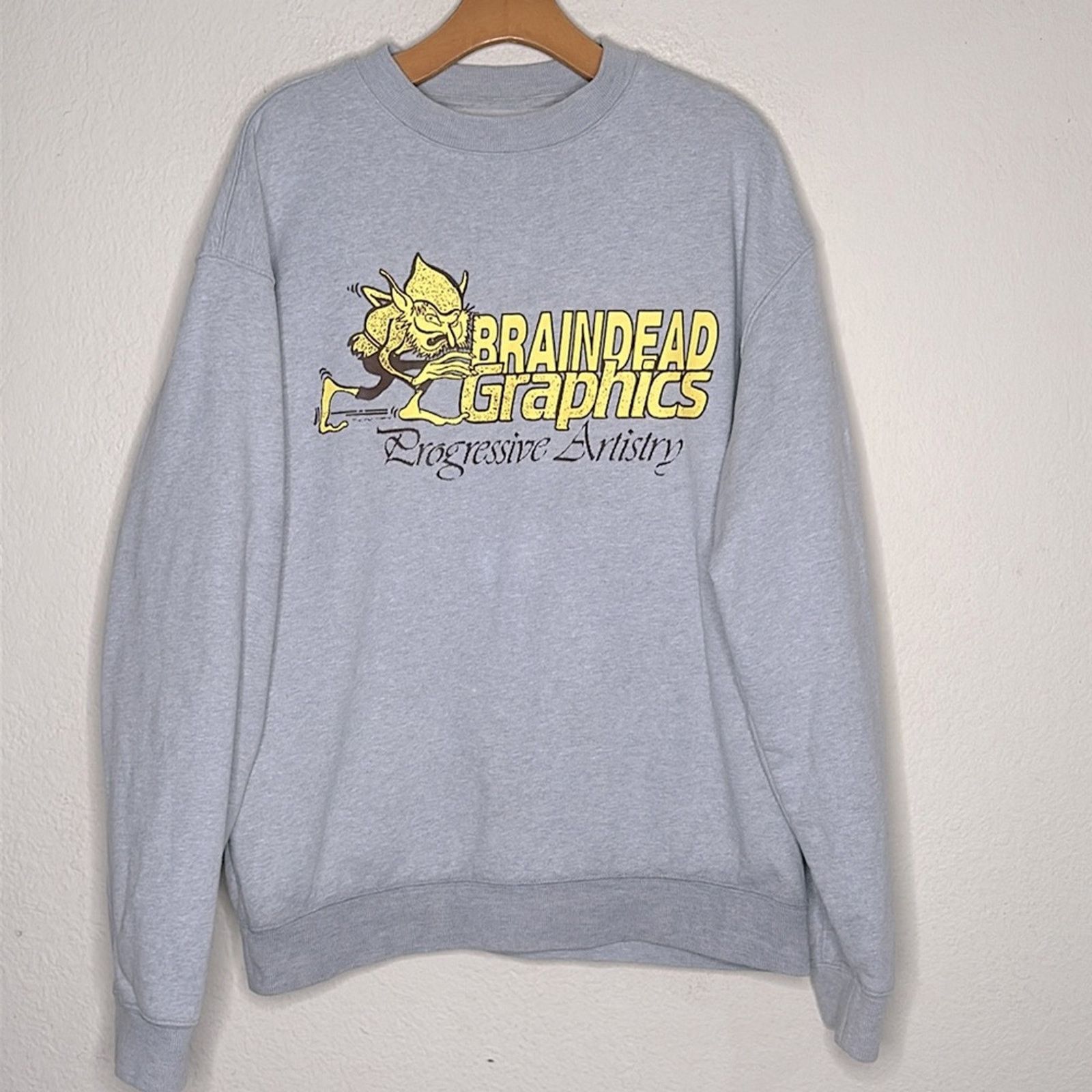 Brain Dead Brain Dead PROGRESSIVE ARTISTRY CREWNECK SWEATSHIRT GREY MED Size US M / EU 48-50 / 2 - 4 Thumbnail